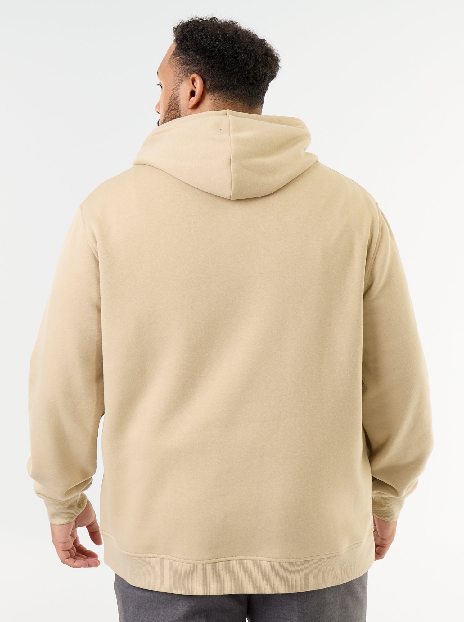 Sweat à capuche et poche kangourou - Beige