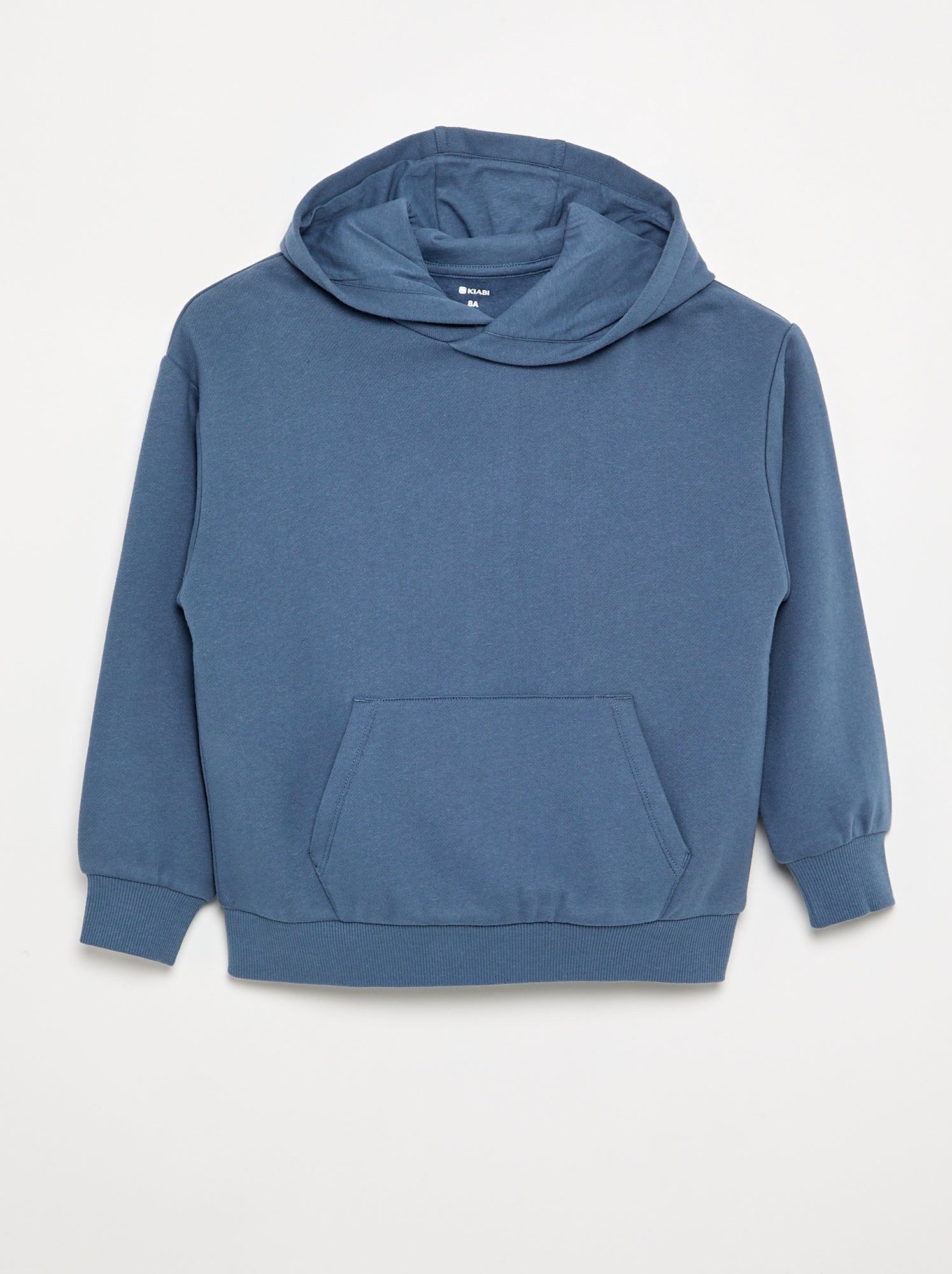 Sweat à capuche et poche kangourou - Bleu
