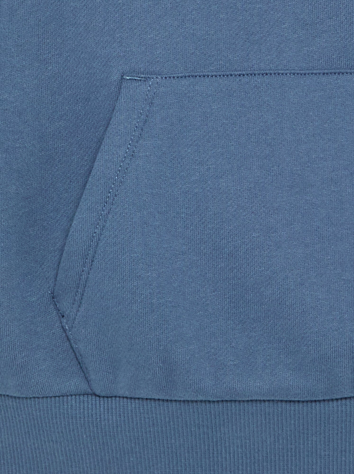 Sweat à capuche et poche kangourou - Bleu