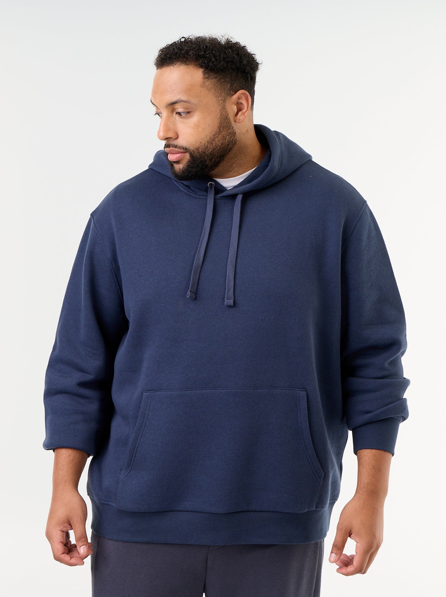 Sweat à capuche et poche kangourou - Bleu