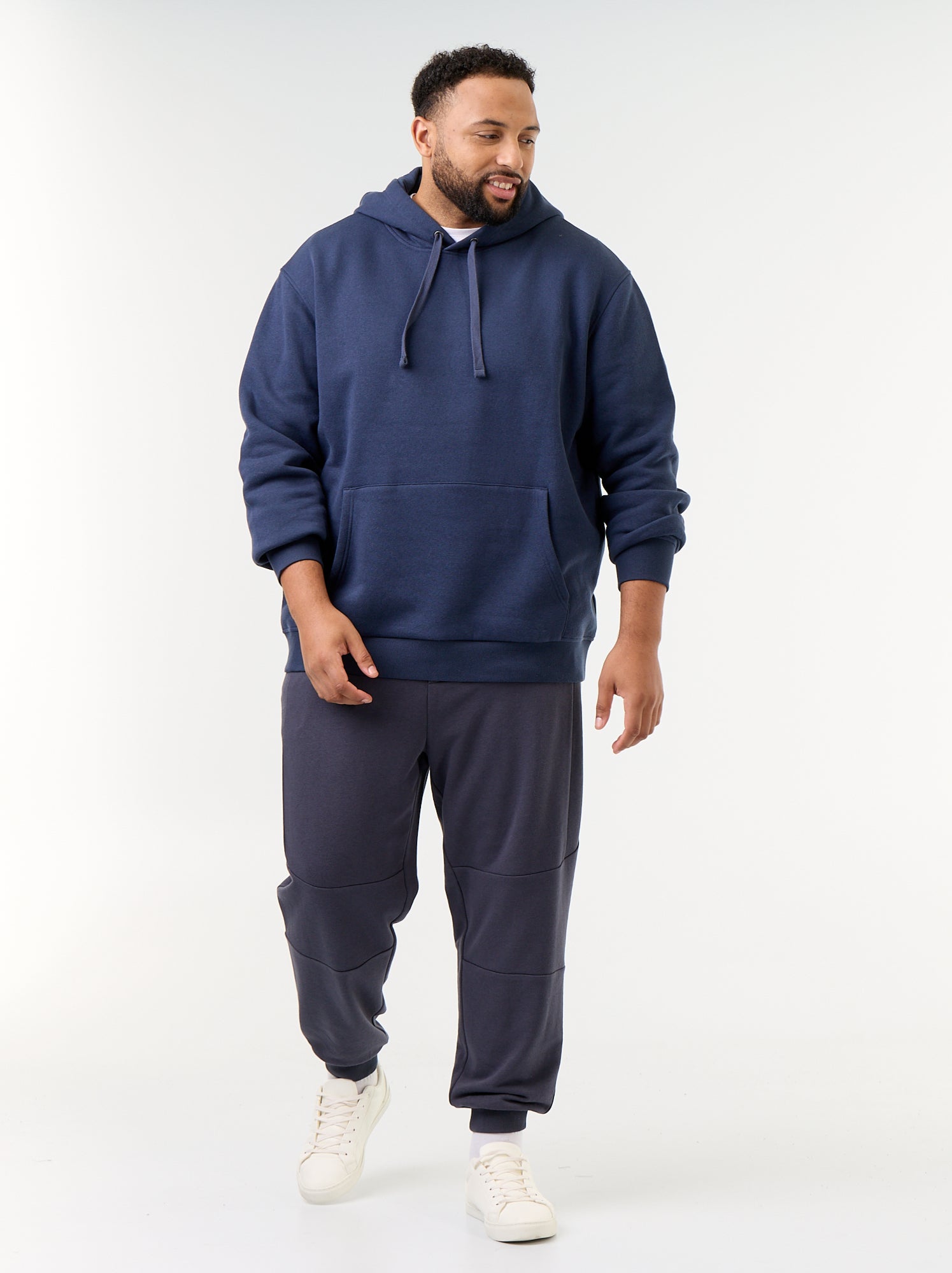 Sweat à capuche et poche kangourou - Bleu