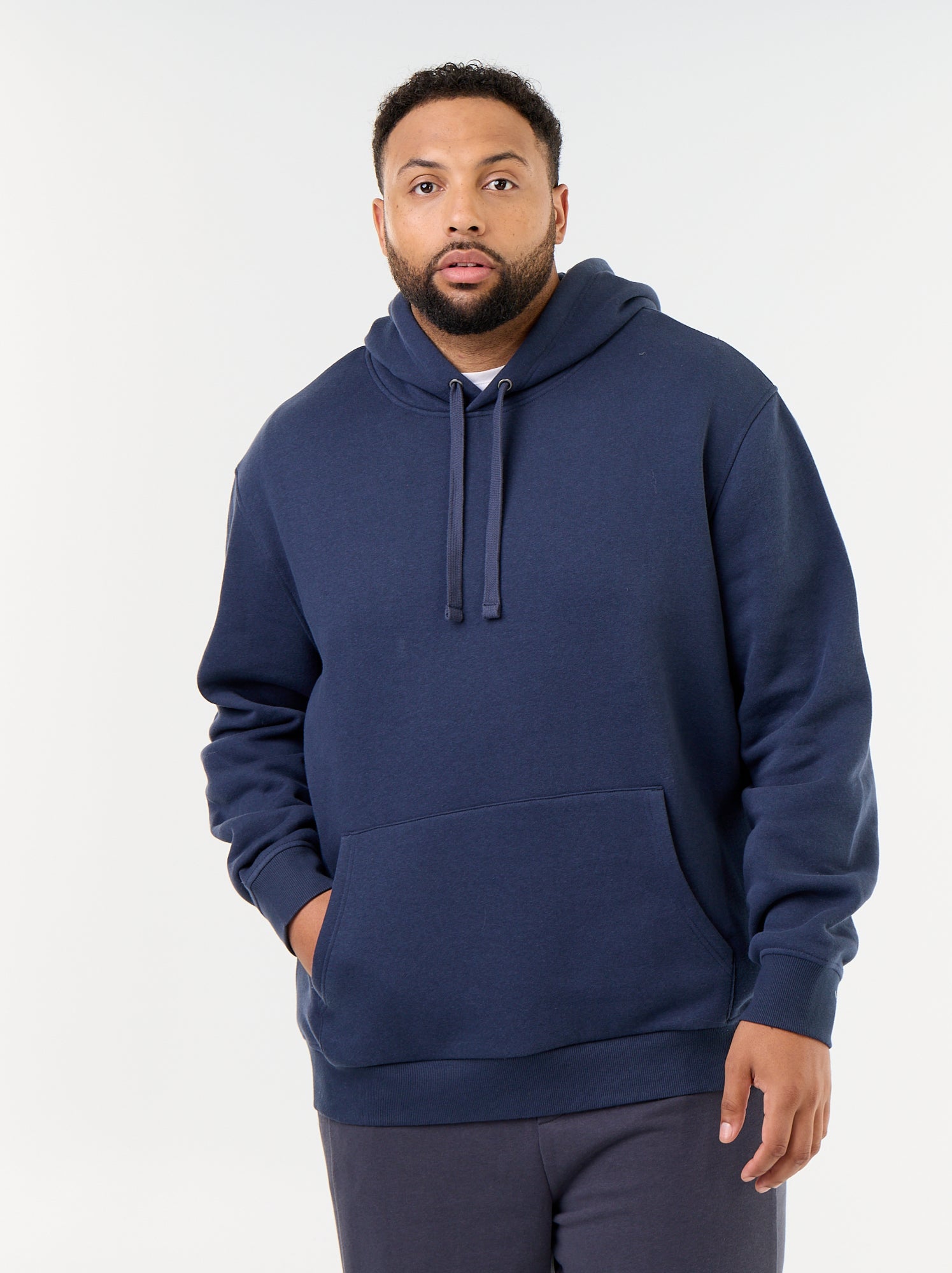 Sweat à capuche et poche kangourou - Bleu