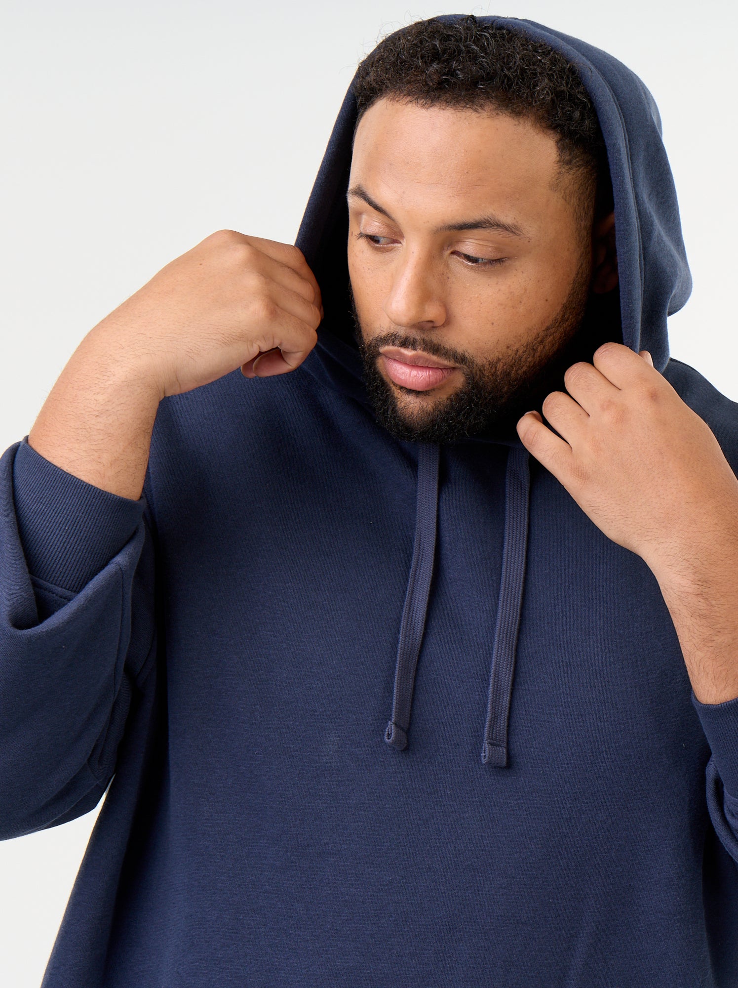 Sweat à capuche et poche kangourou - Bleu
