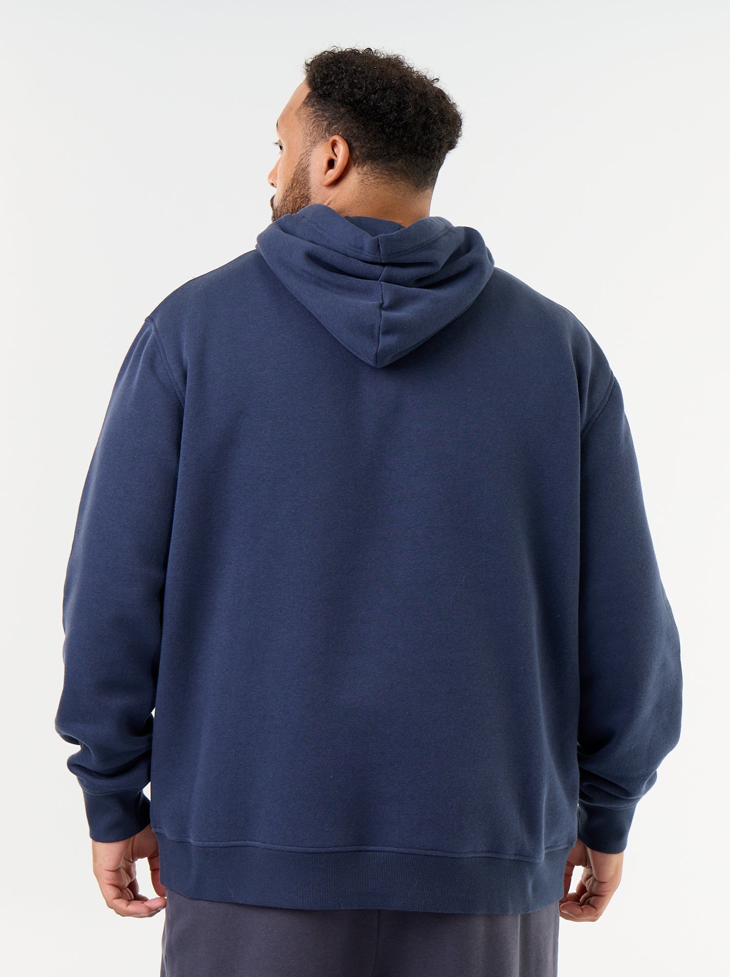 Sweat à capuche et poche kangourou - Bleu