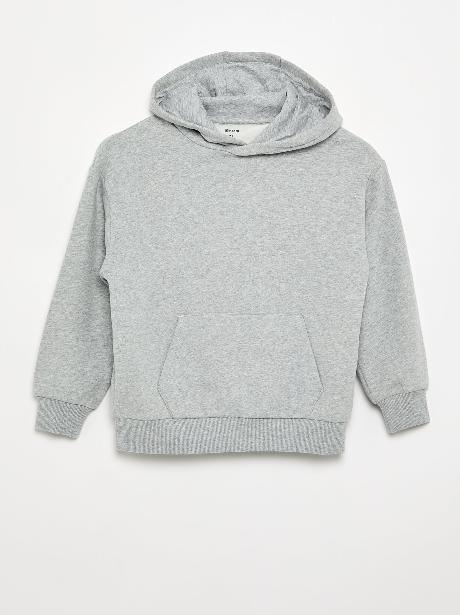 Sweat à capuche et poche kangourou - Gris