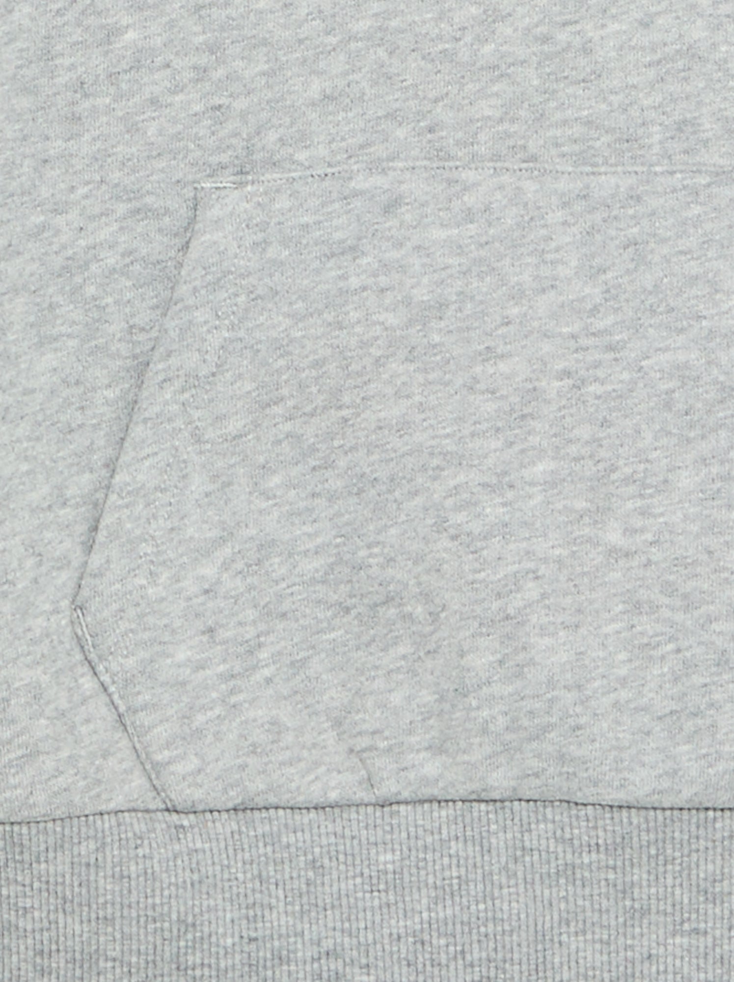 Sweat à capuche et poche kangourou - Gris