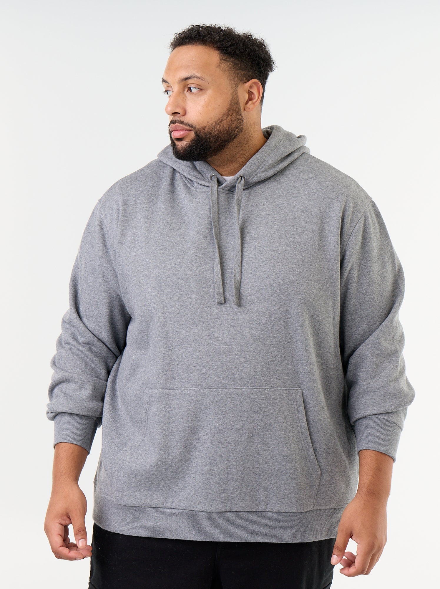 Sweat à capuche et poche kangourou - Gris