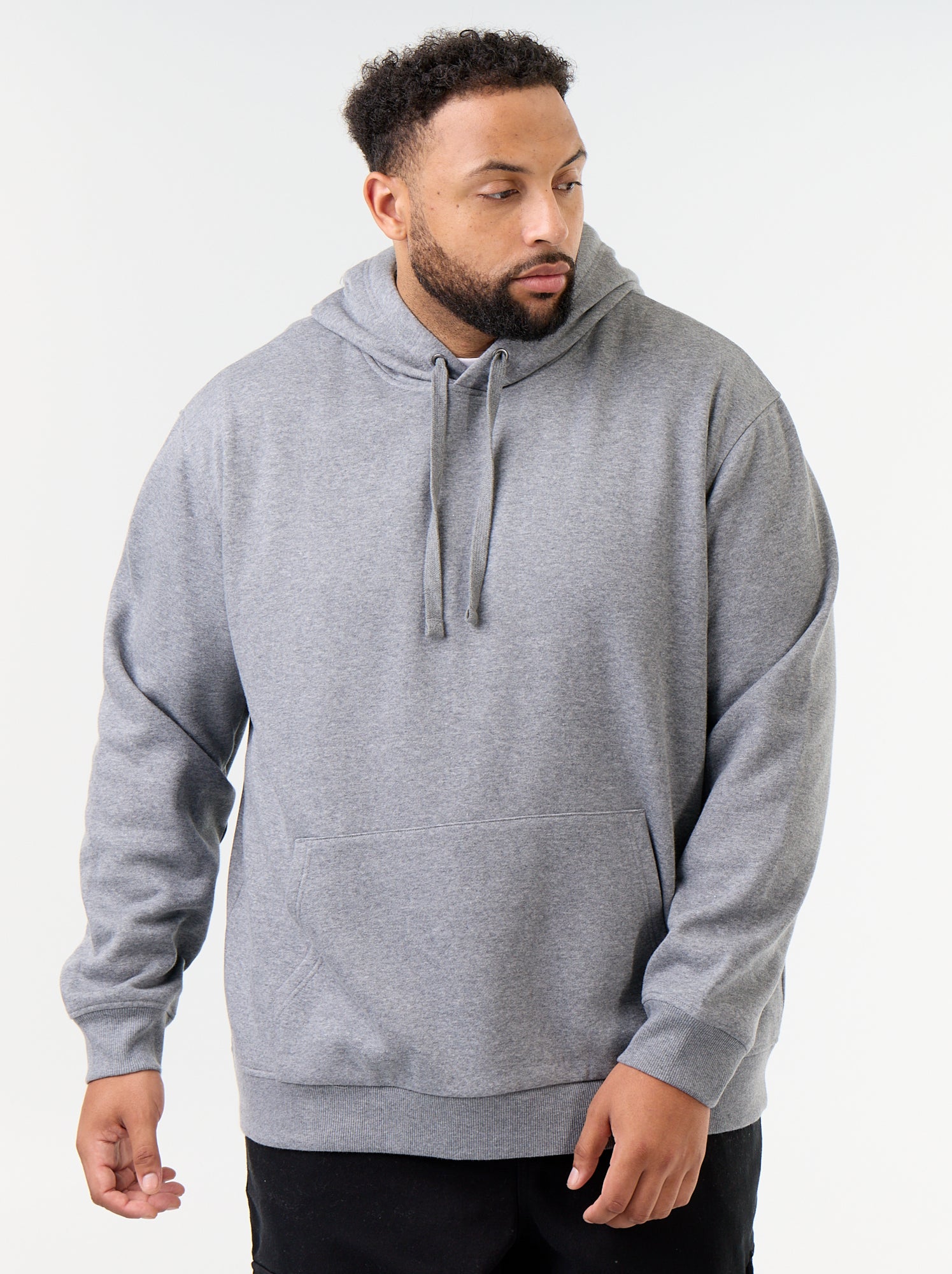 Sweat à capuche et poche kangourou - Gris