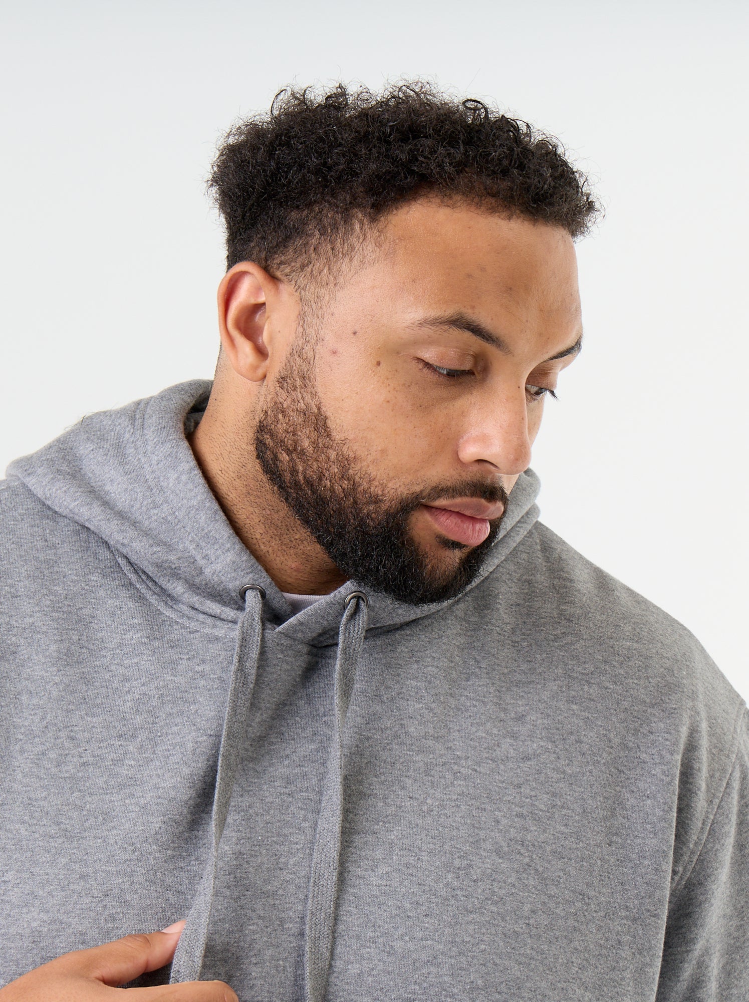 Sweat à capuche et poche kangourou - Gris
