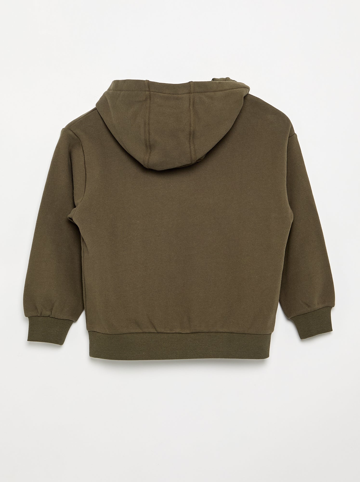 Sweat à capuche et poche kangourou - Kaki