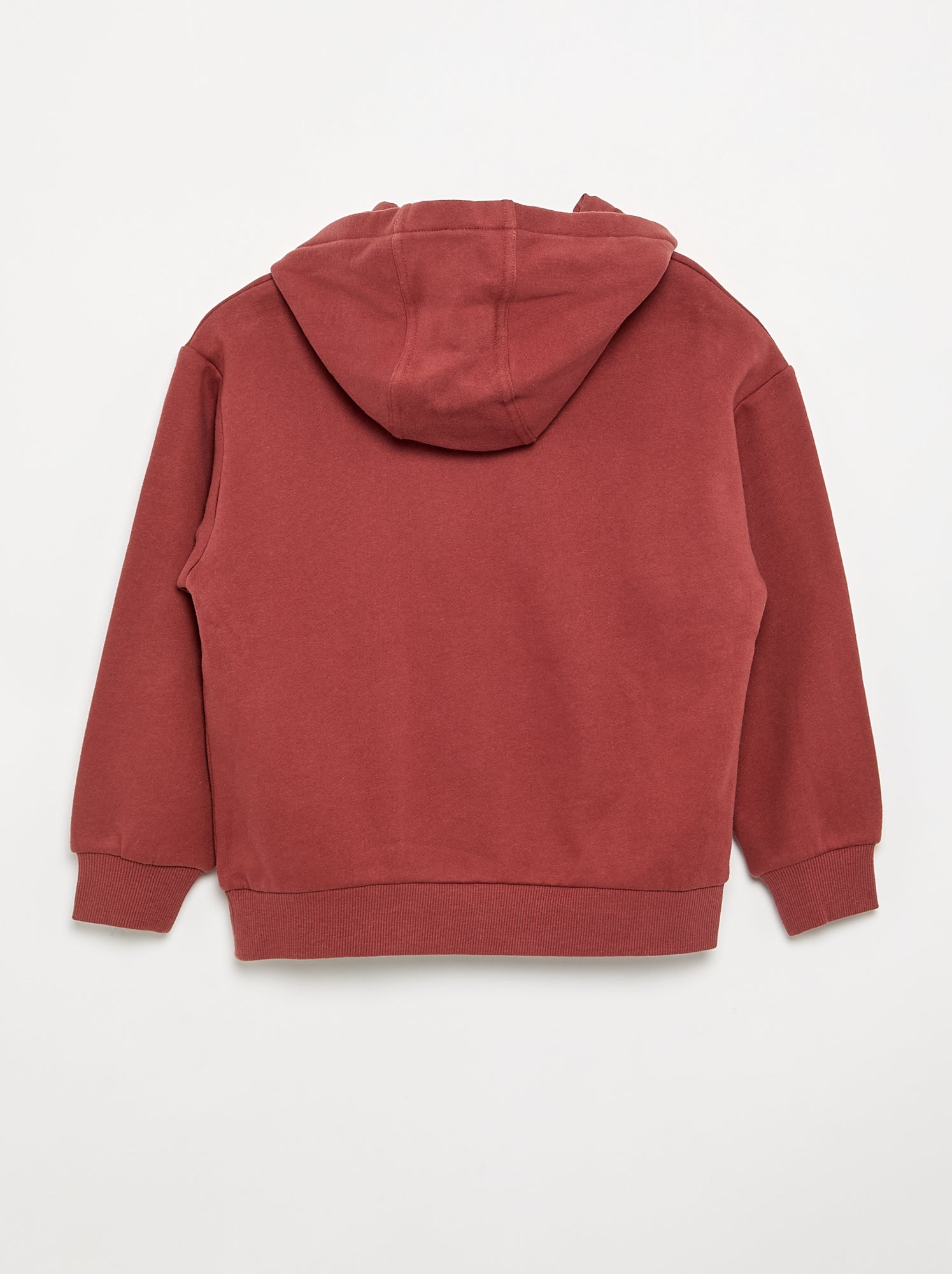 Sweat à capuche et poche kangourou - Marron