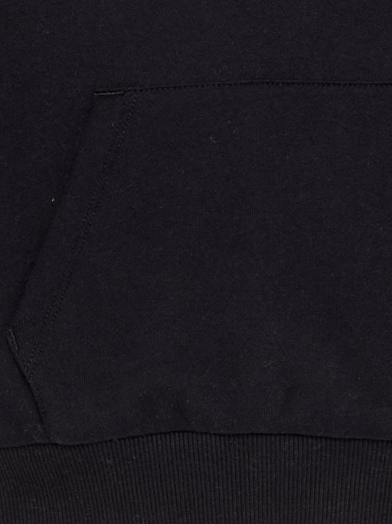 Sweat à capuche et poche kangourou - Noir