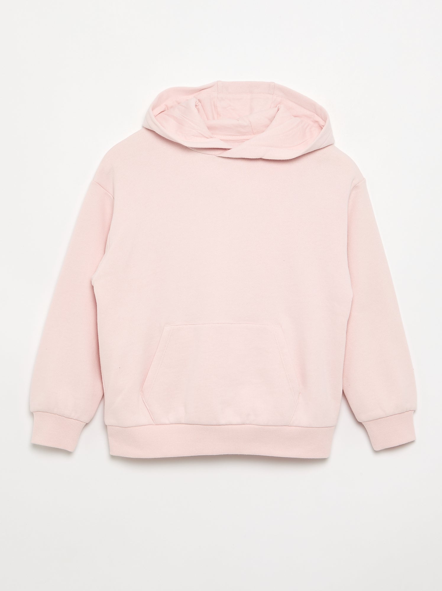 Sweat à capuche et poche kangourou - Rose
