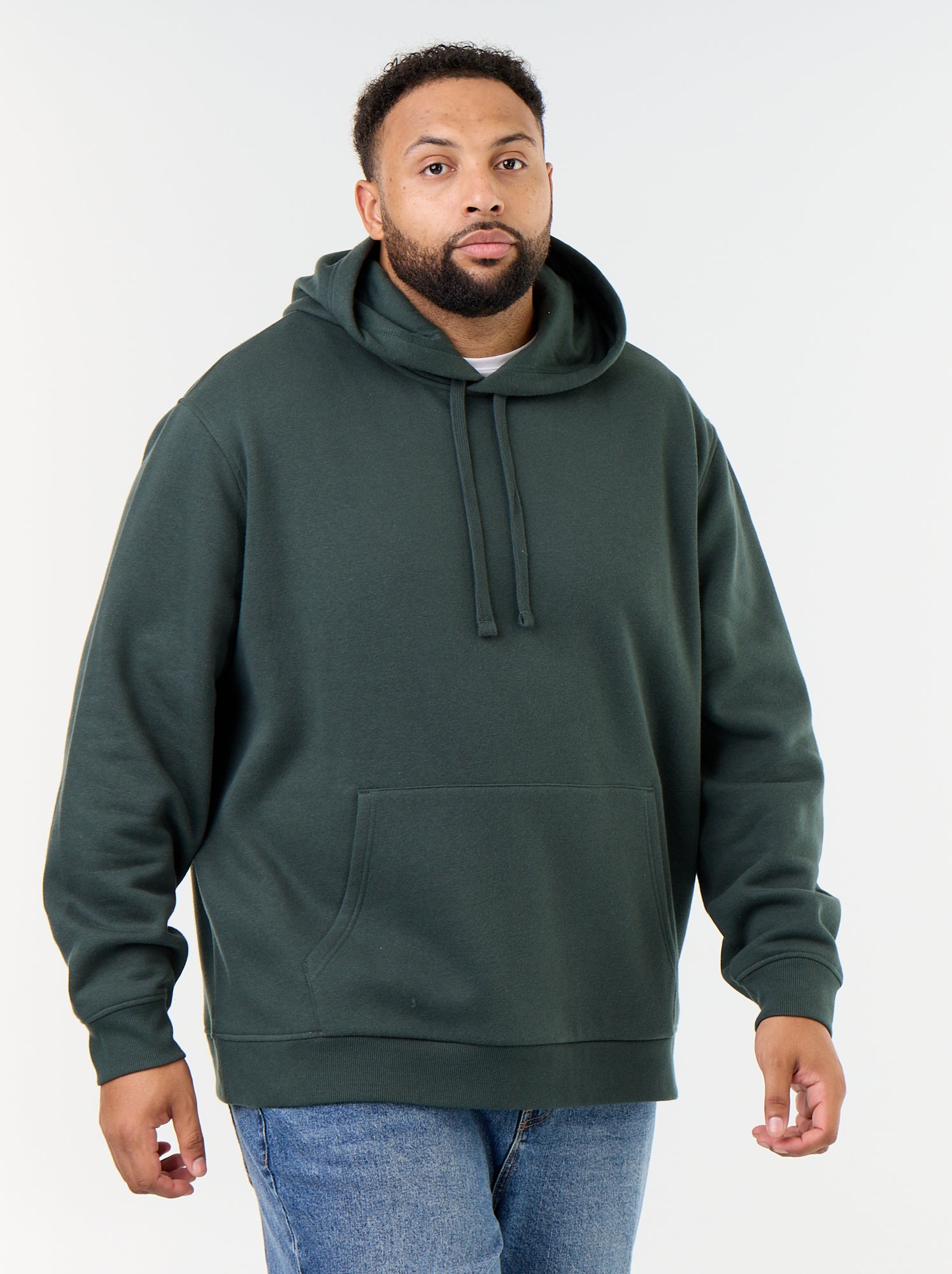 Sweat à capuche et poche kangourou - Vert