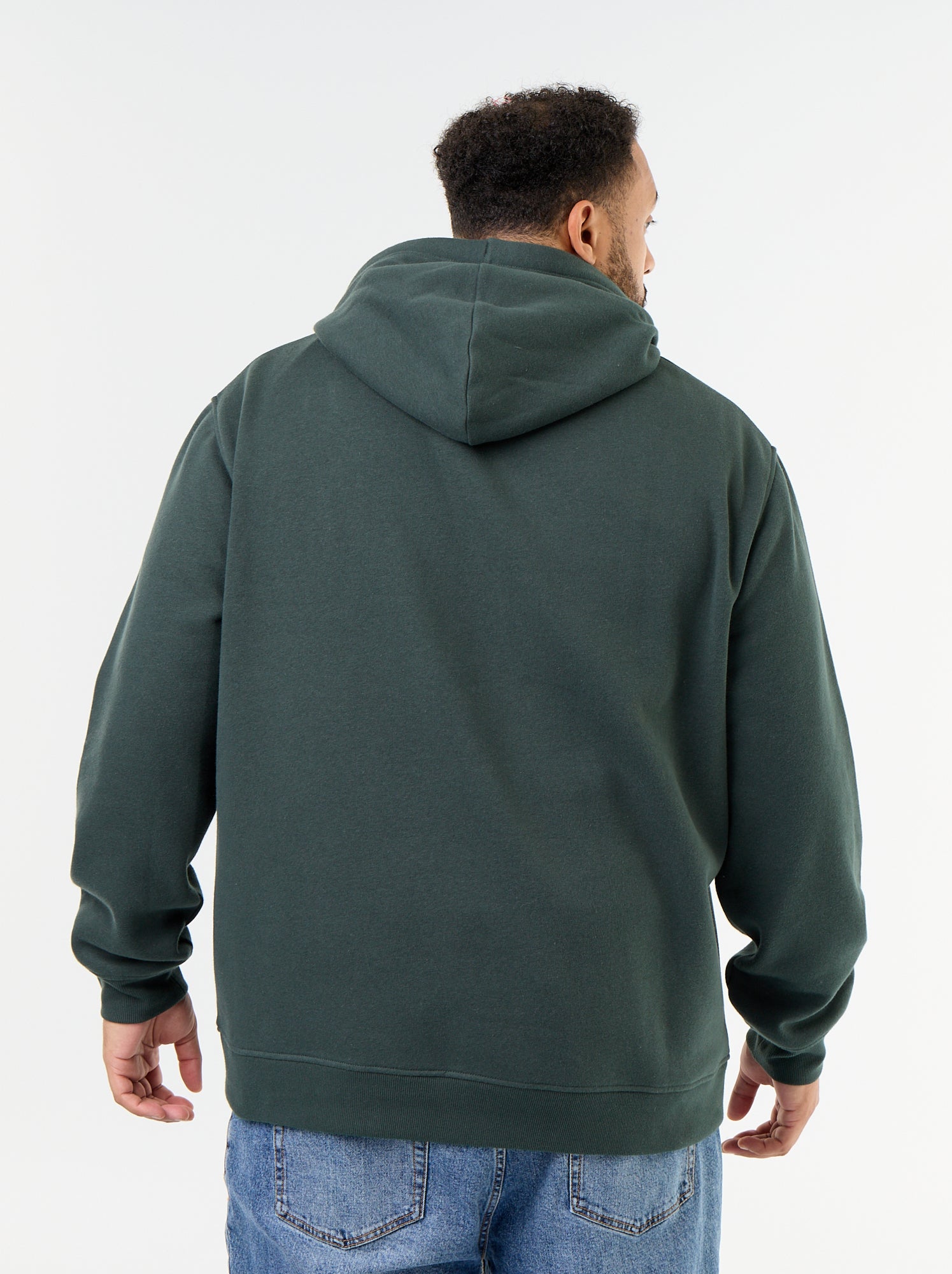 Sweat à capuche et poche kangourou - Vert