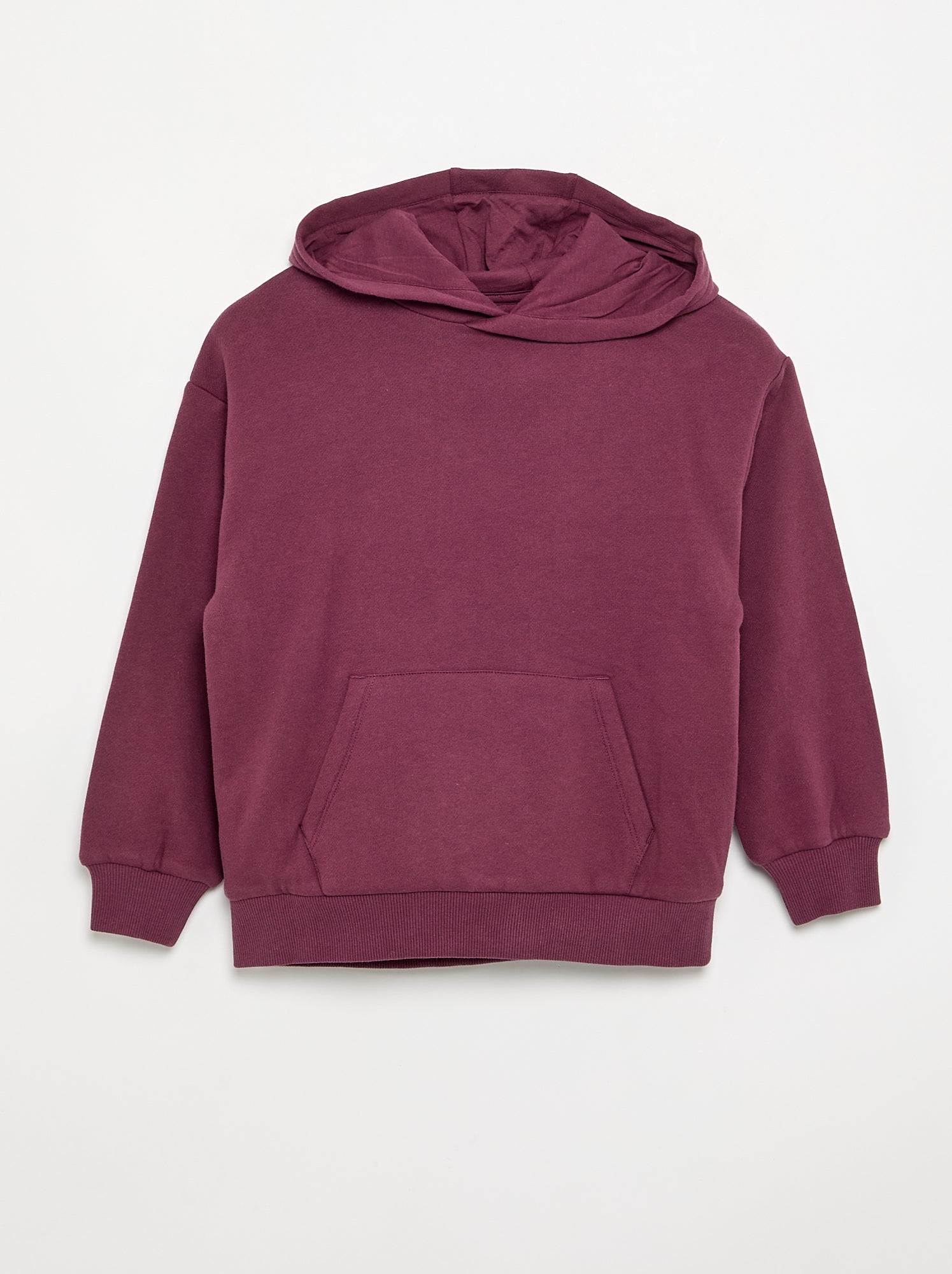Sweat à capuche et poche kangourou - Violet
