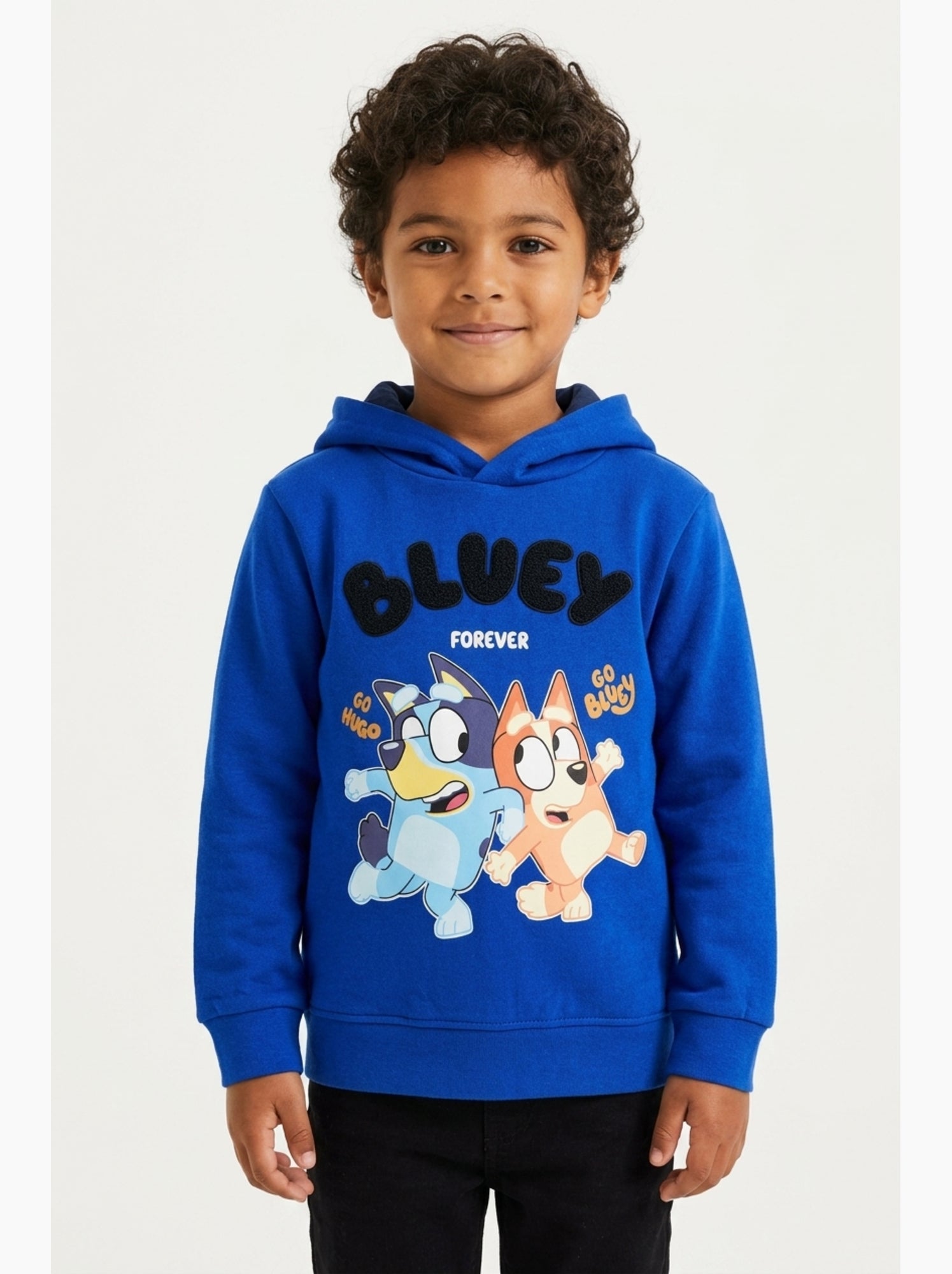 Sweat à capuche   garçon bluey - licence officielle - Bleu