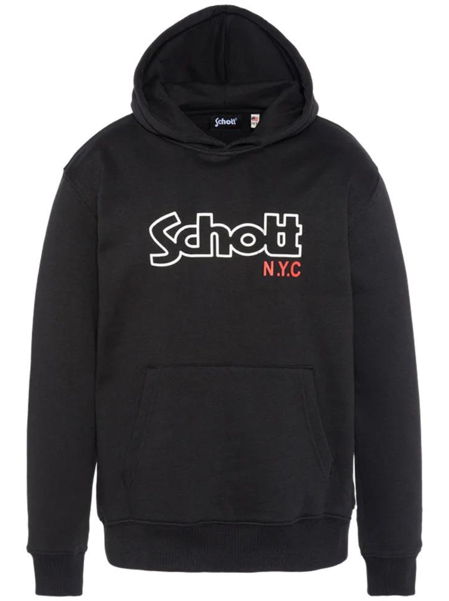 Sweat à capuche garçon schott - Noir