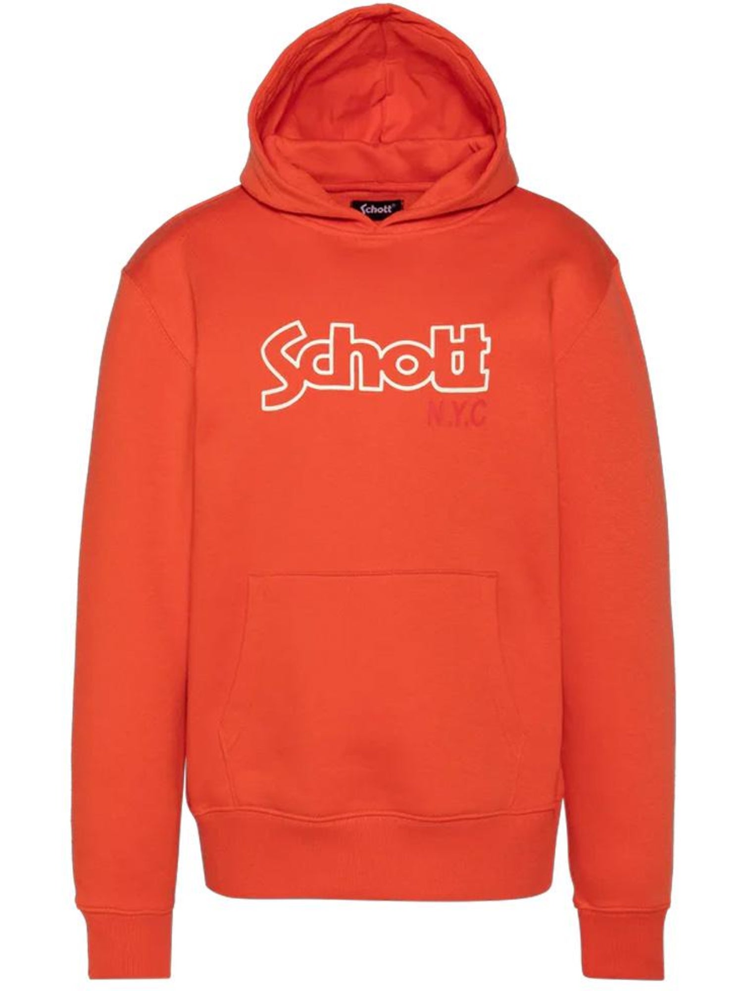 Sweat à capuche garçon schott - Orange