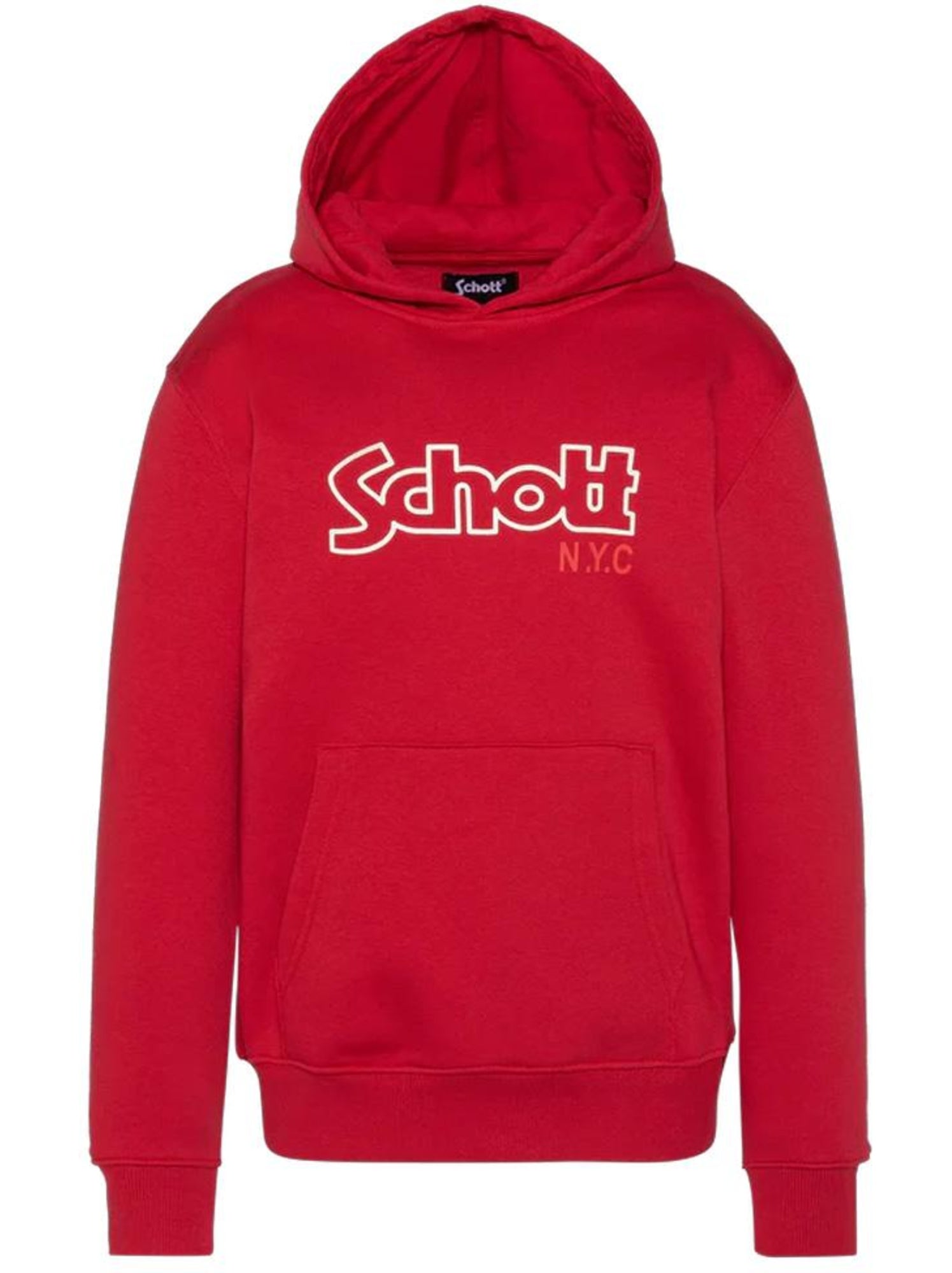 Sweat à capuche garçon schott - Rouge