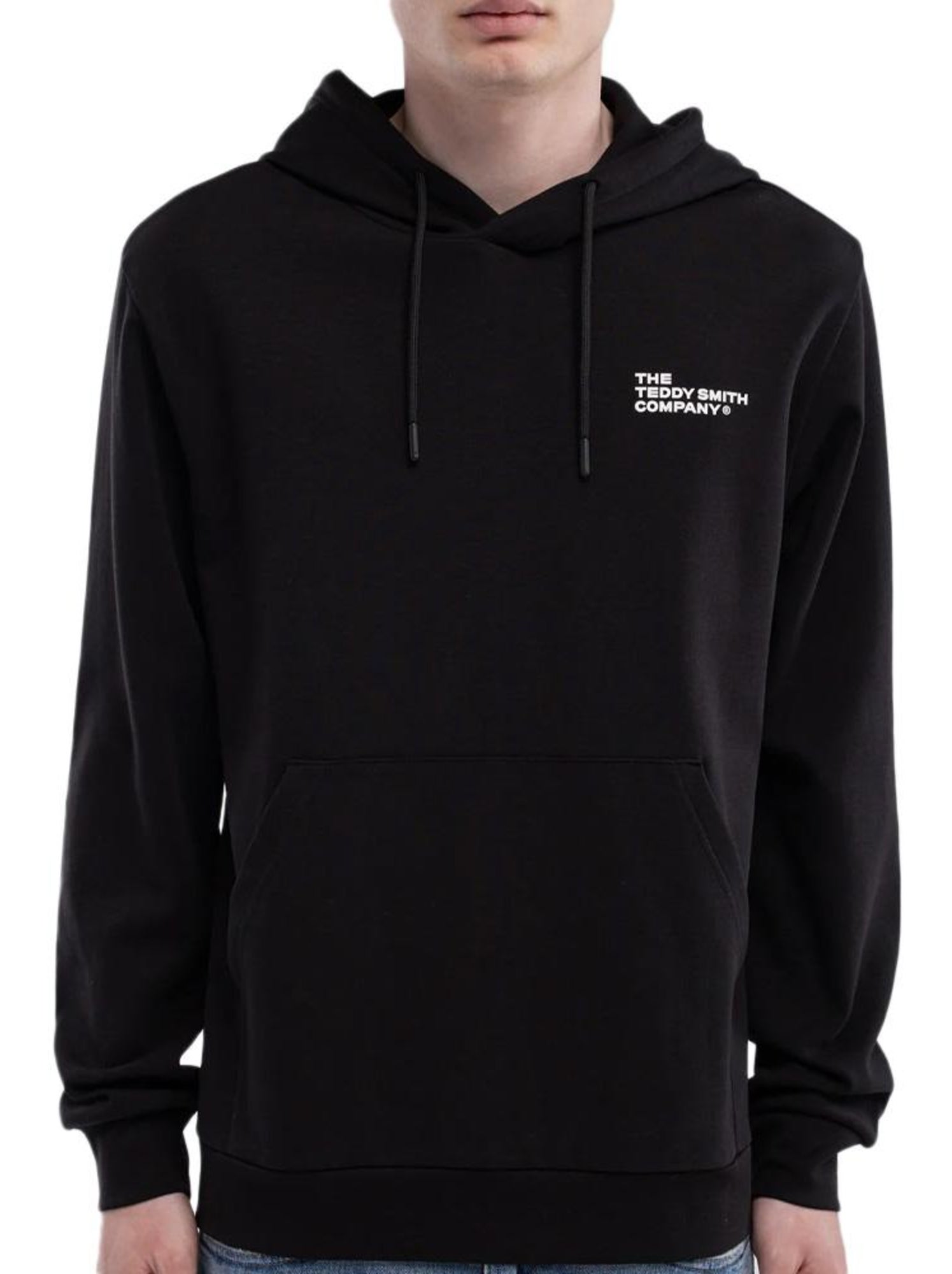 Sweat à capuche garçon teddy smith company - Noir
