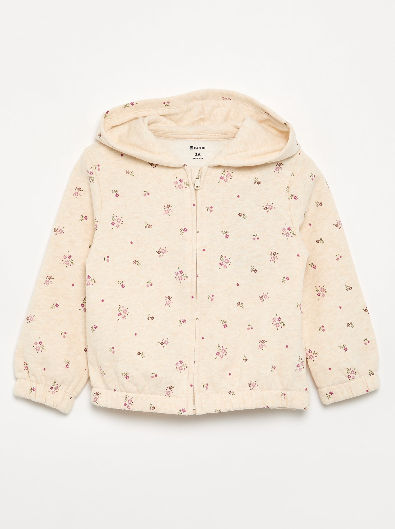 Sweat à capuche imprimé - Beige (FVQ74_1)