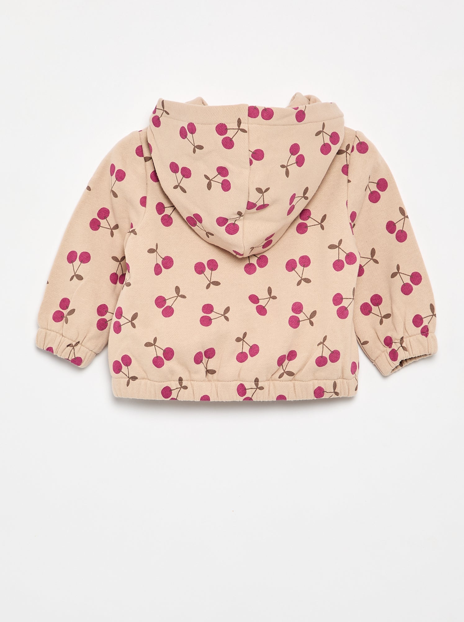 Sweat à capuche imprimé - Beige (FVQ74_4)