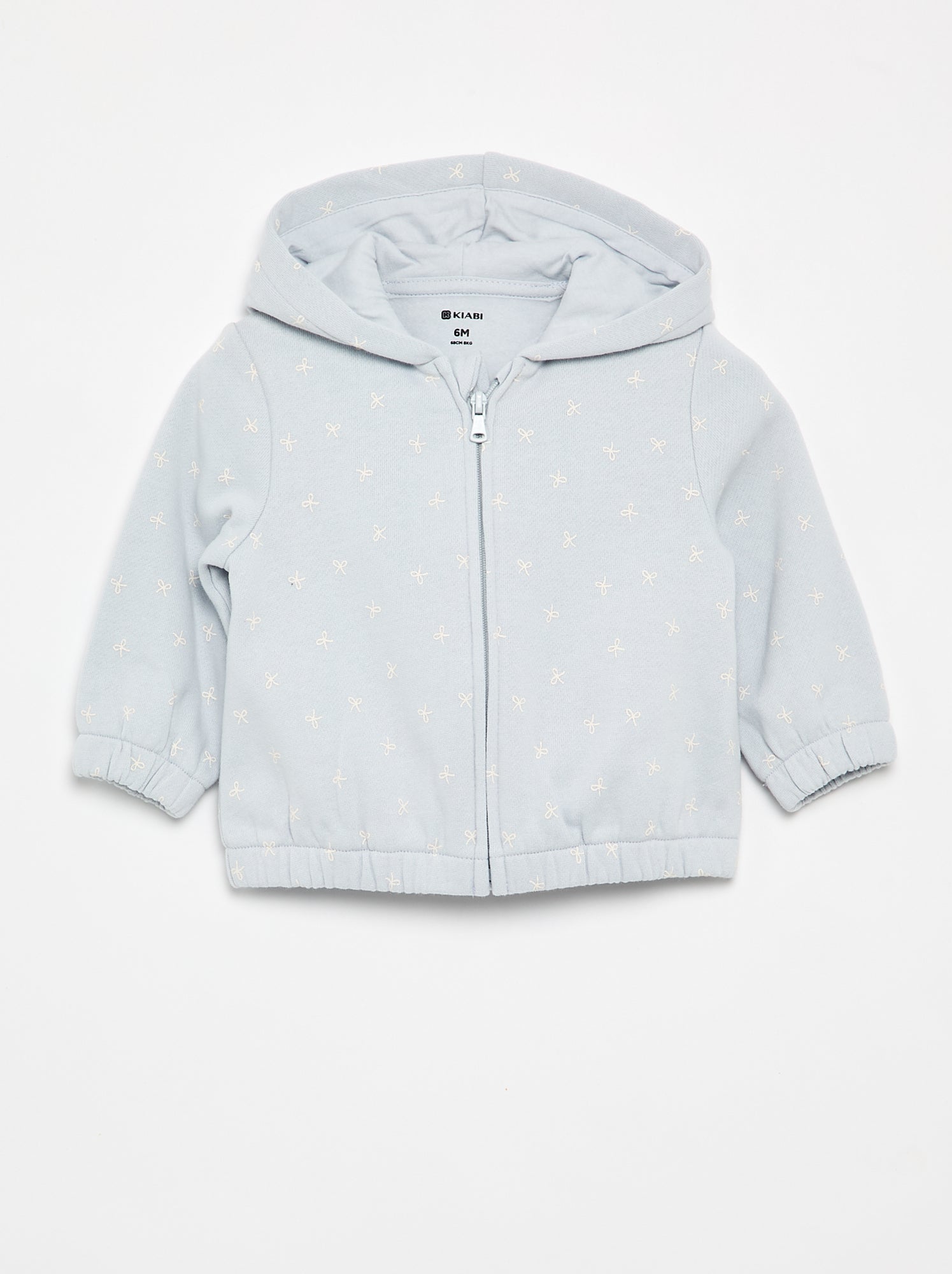 Sweat à capuche imprimé - Bleu