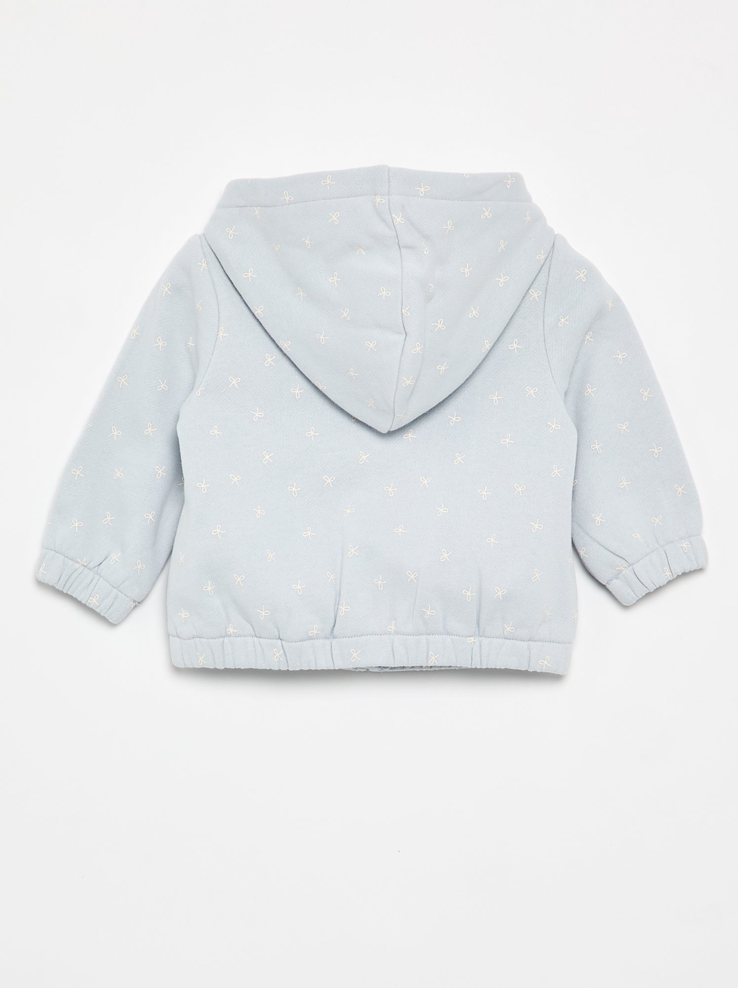 Sweat à capuche imprimé - Bleu