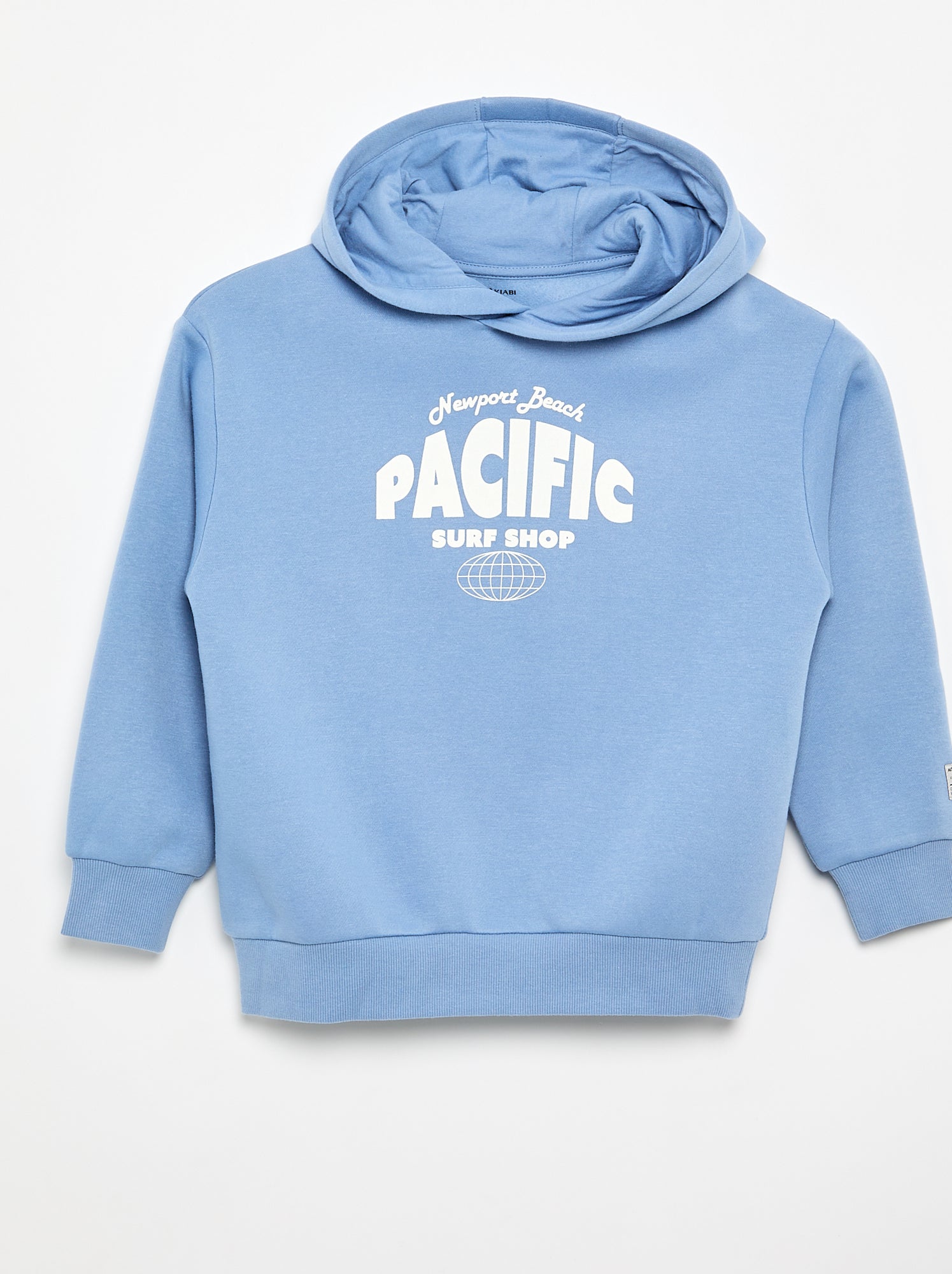 Sweat à capuche imprimé - Bleu