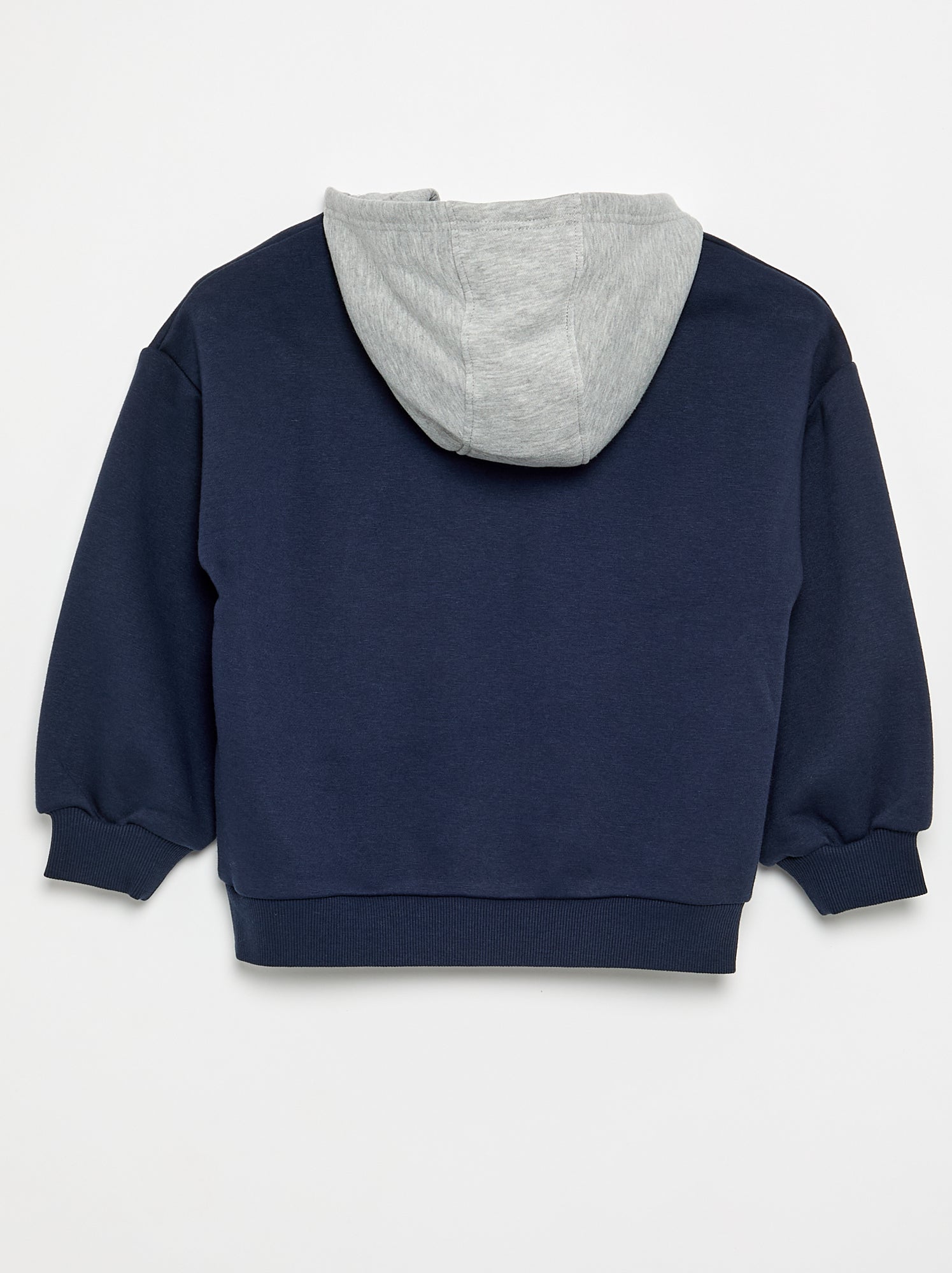 Sweat à capuche imprimé - Bleu