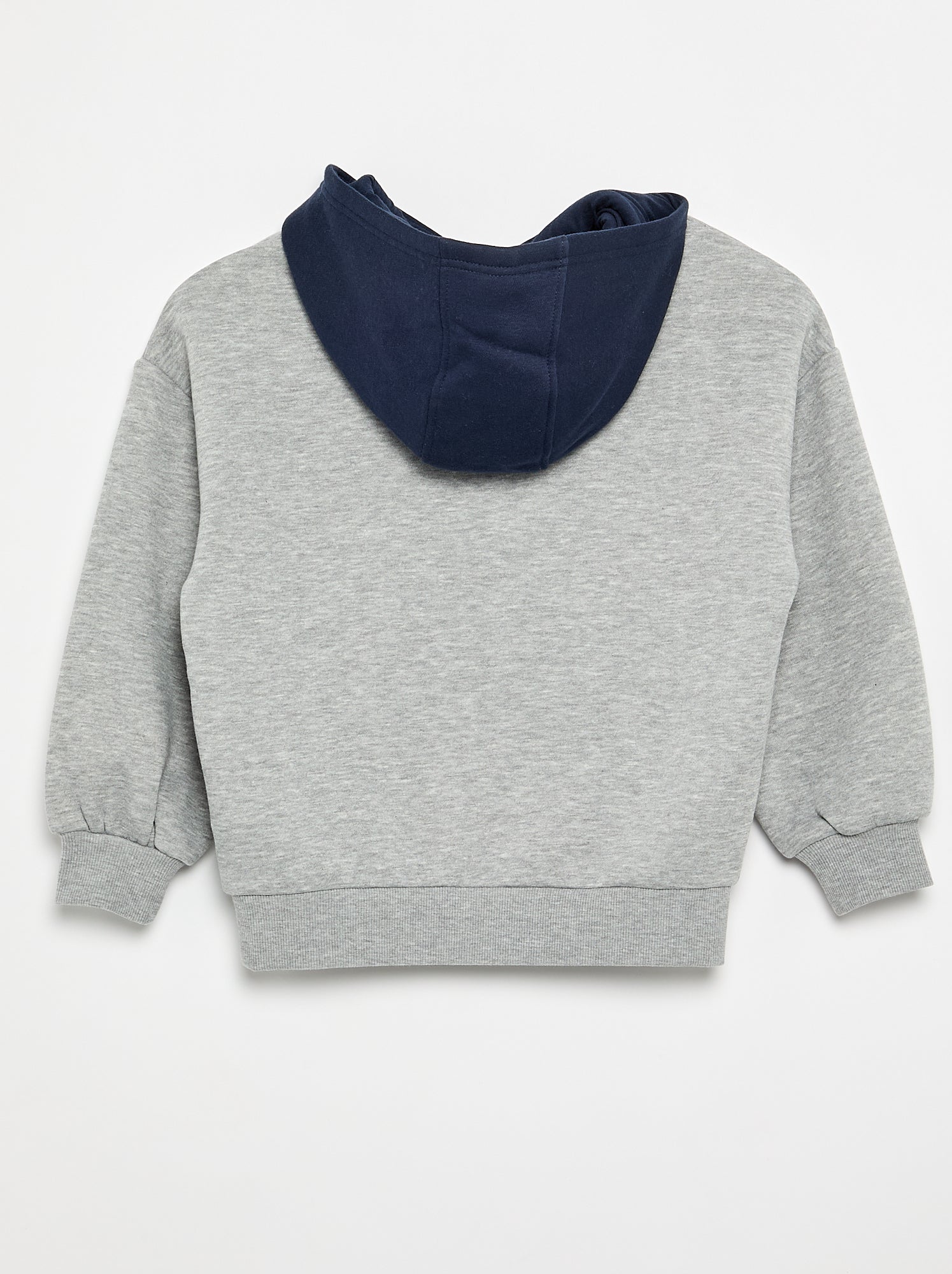 Sweat à capuche imprimé - Gris