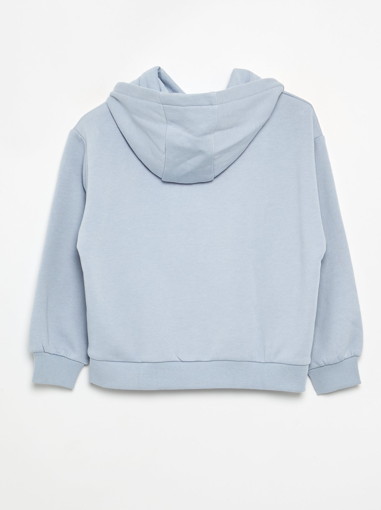 Sweat à capuche imprimé recto/verso - Bleu
