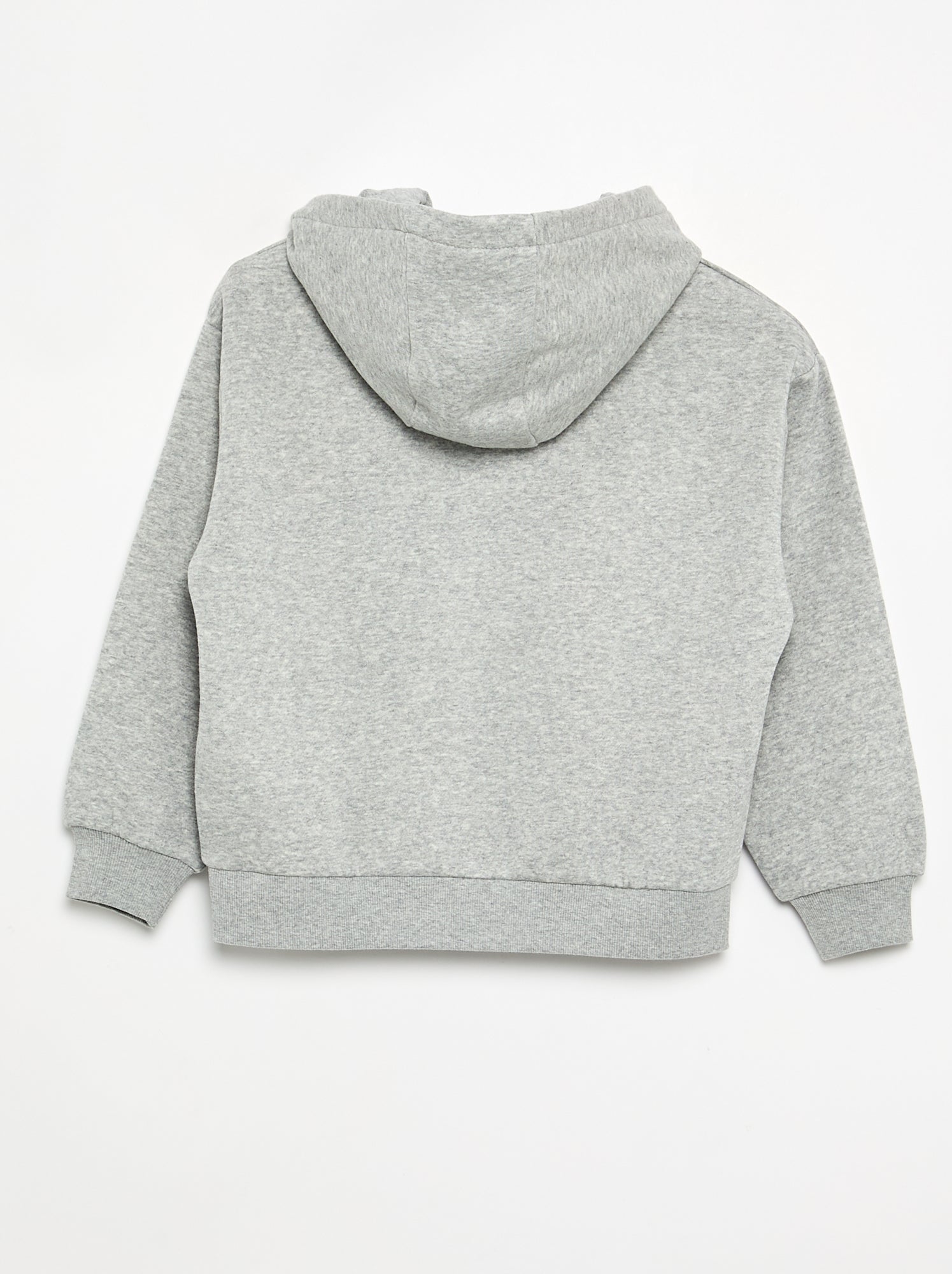 Sweat à capuche imprimé recto/verso - Gris