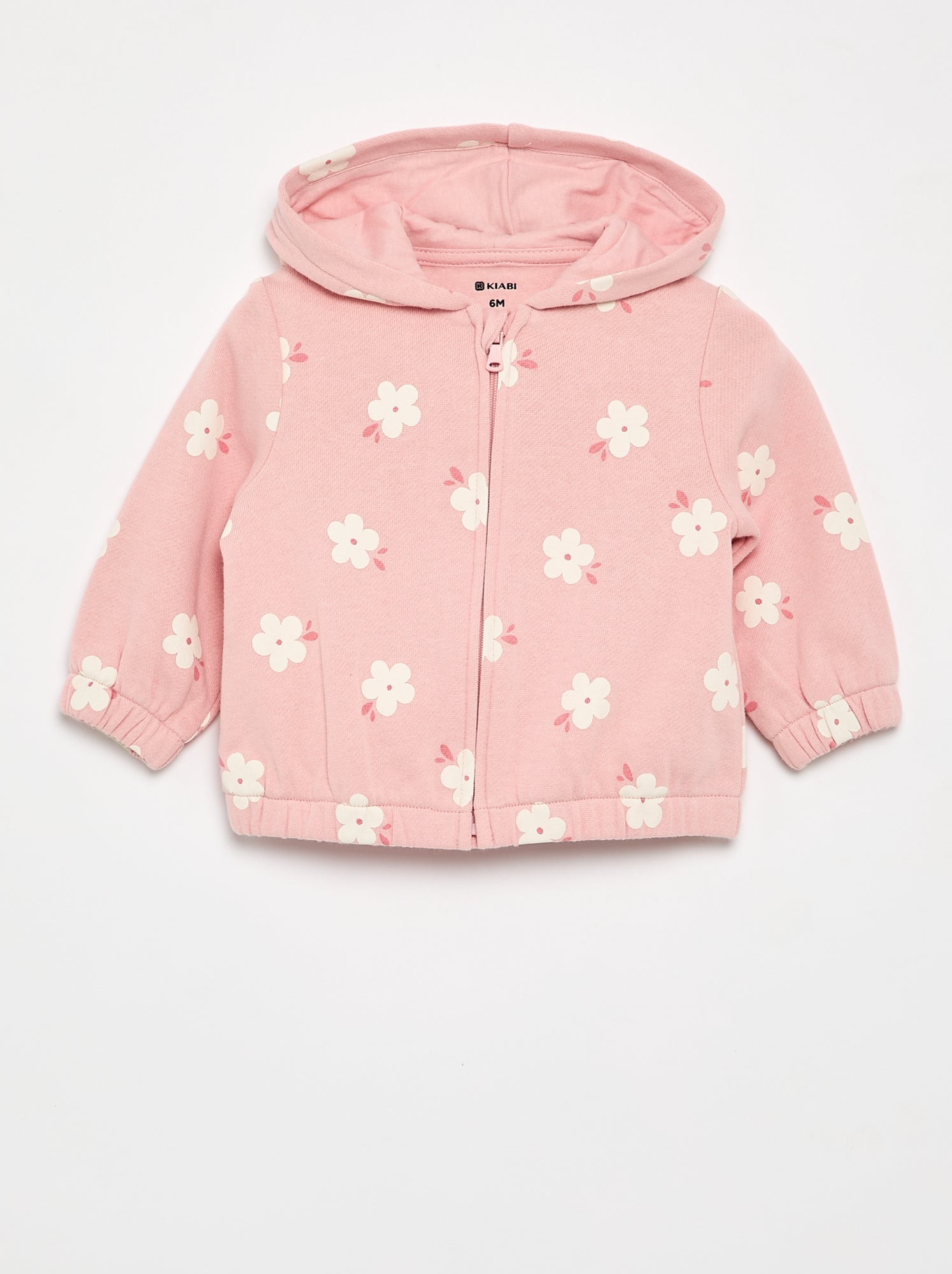 Sweat à capuche imprimé - Rose