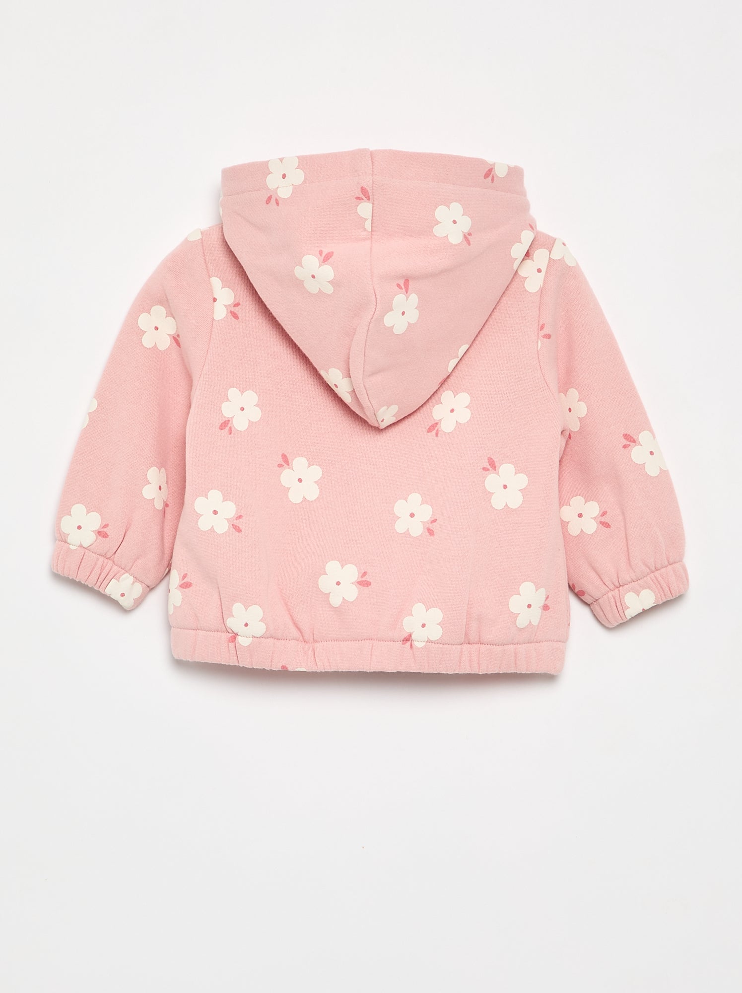 Sweat à capuche imprimé - Rose