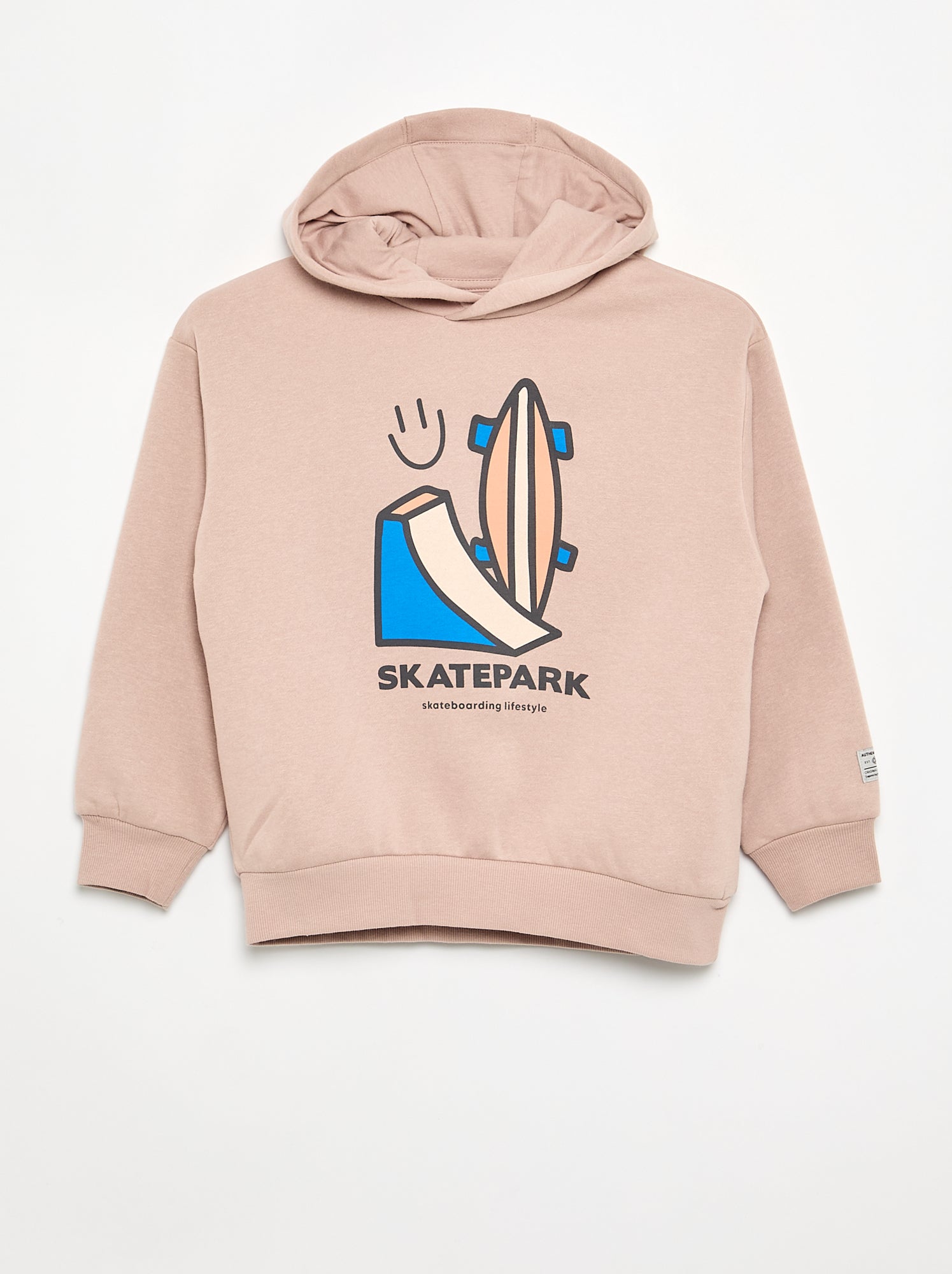 Sweat à capuche imprimé - Rose