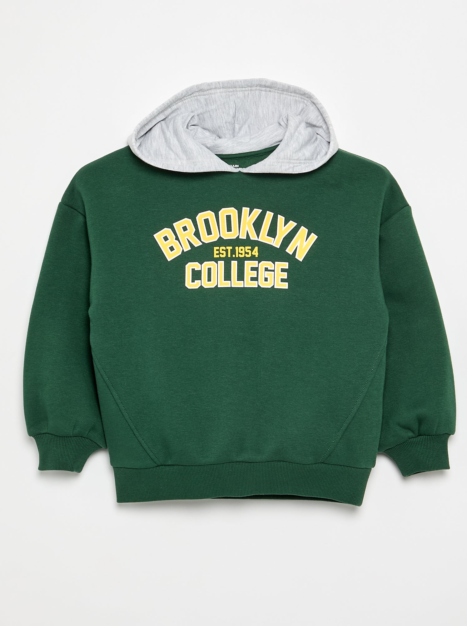 Sweat à capuche imprimé - Vert