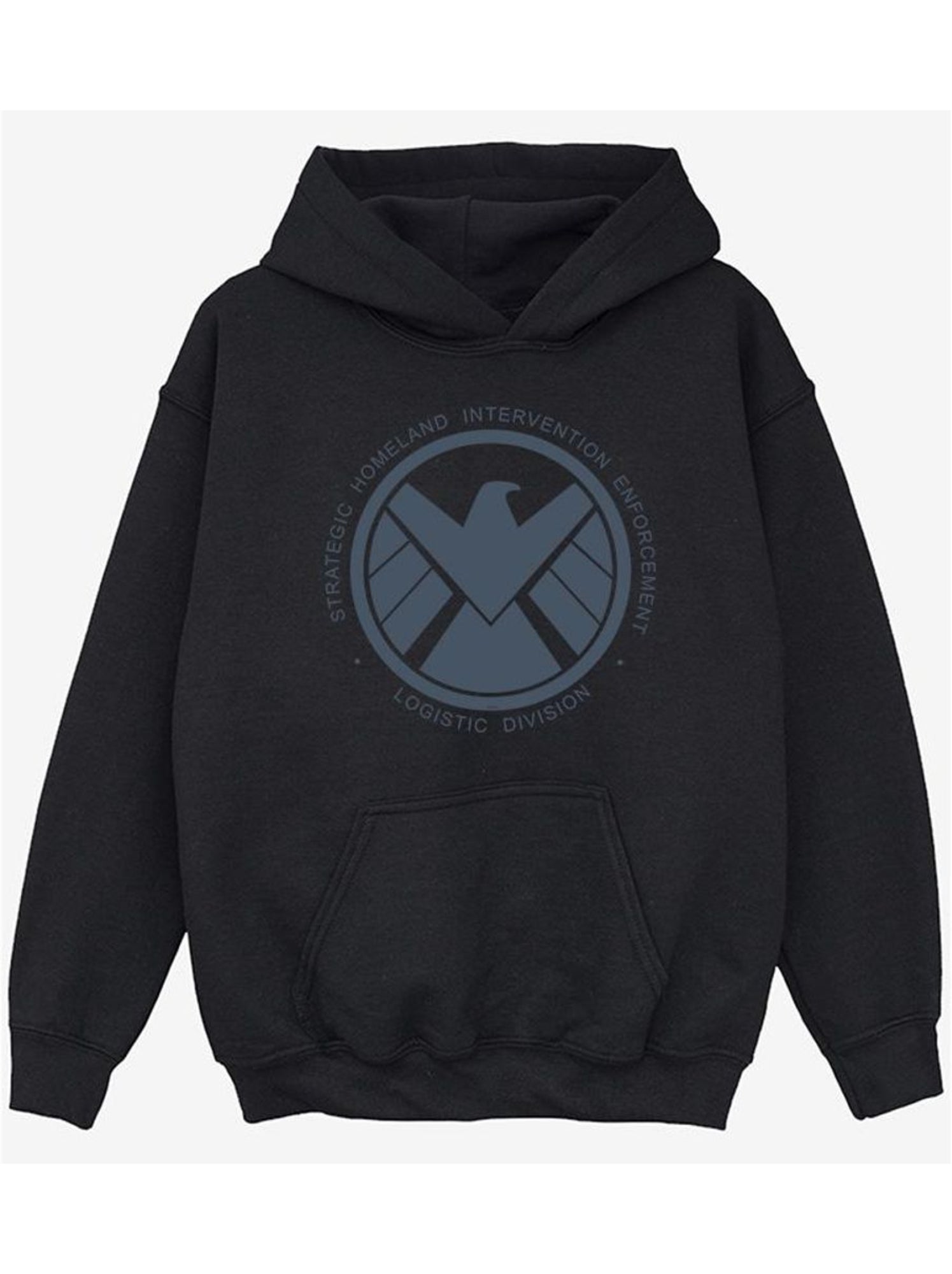 Sweat à capuche logistics division - les agents du s.h.i.e.l.d. - Noir
