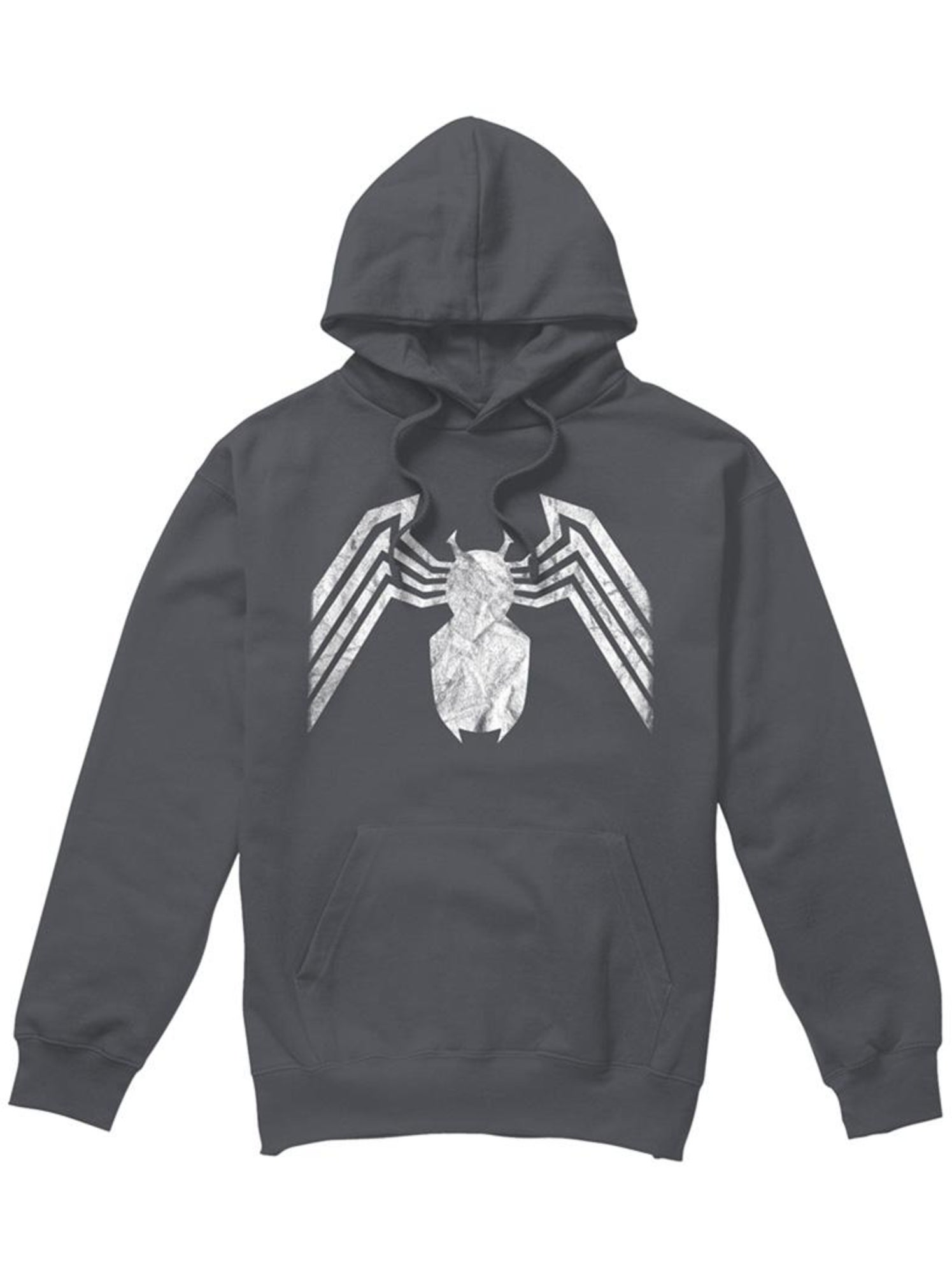 Sweat à capuche motif/style emblème - venin - Gris Noir