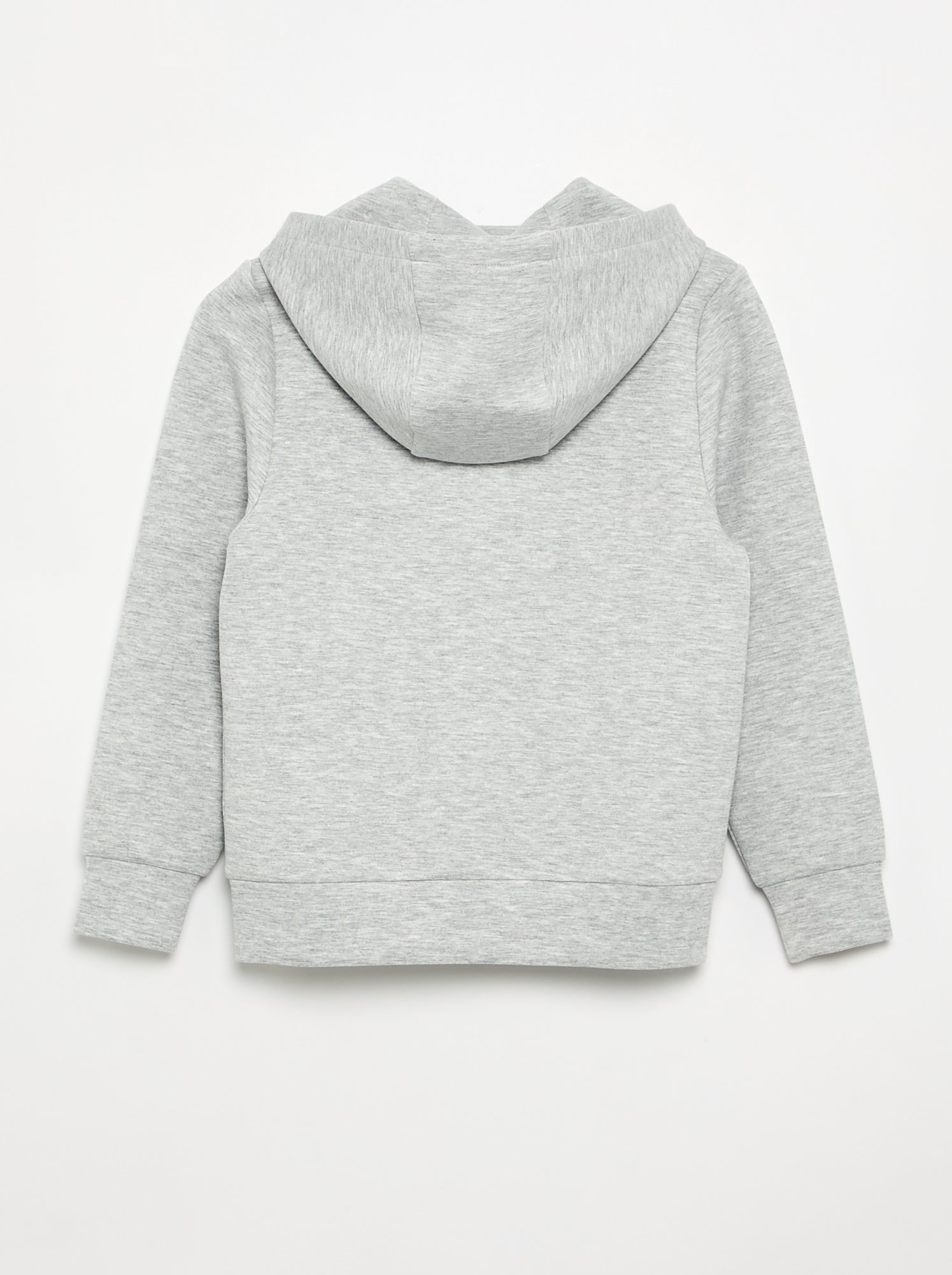 Sweat à capuche zippé avec 2 poches zippées - Gris