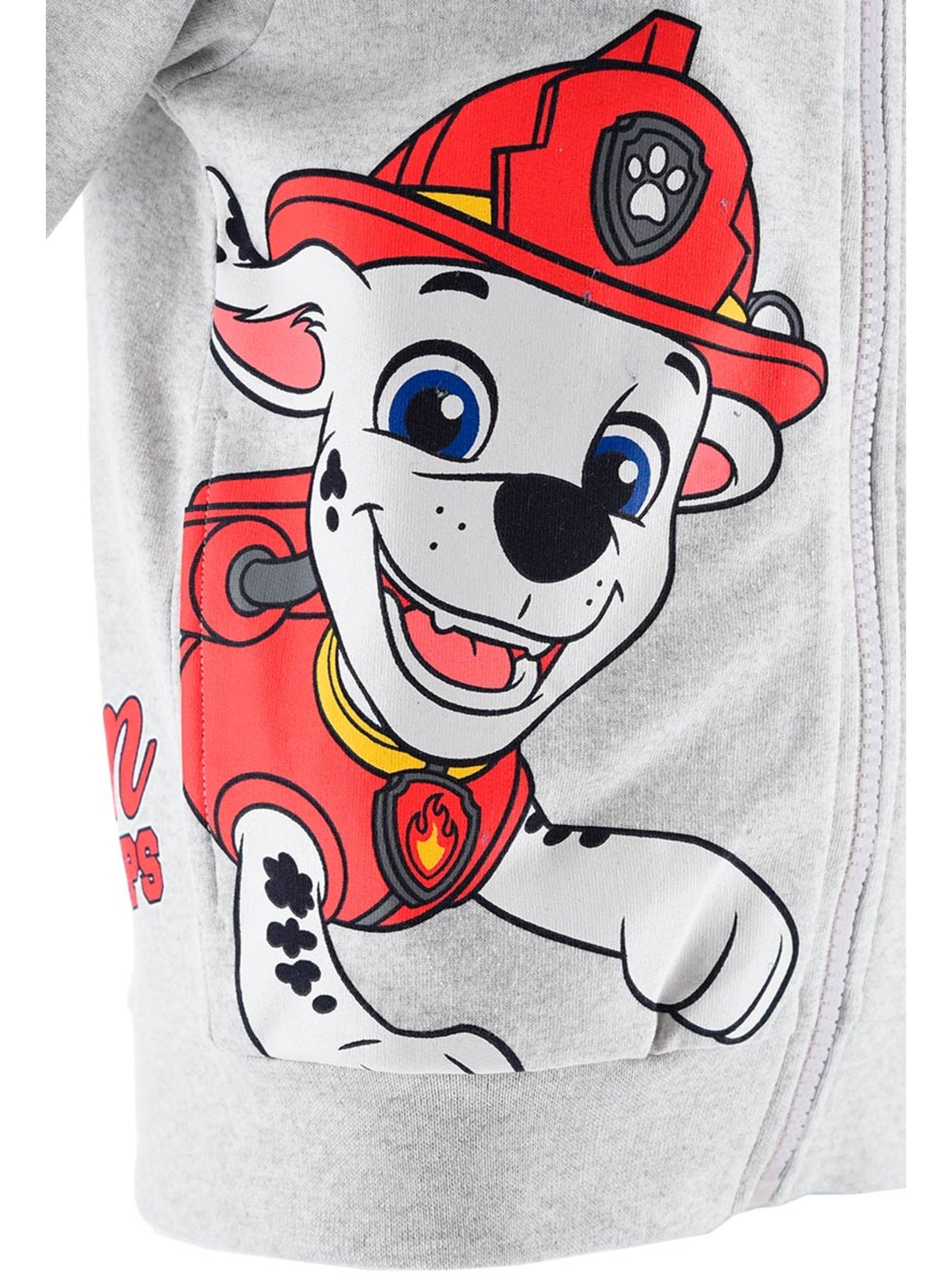 Sweat à capuche zippé pat patrouille  | licence officielle - Gris