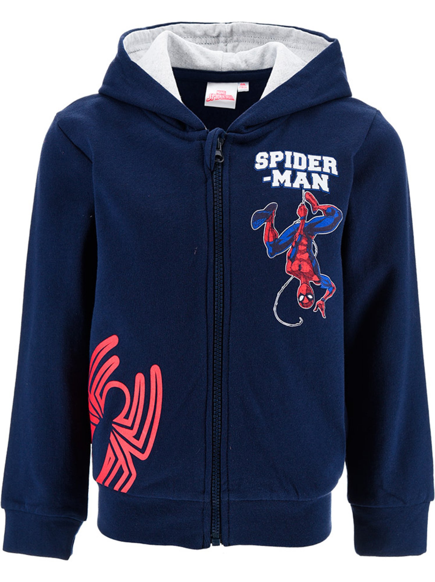 Sweat à capuche zippé spider-man  | licence officielle - Bleu