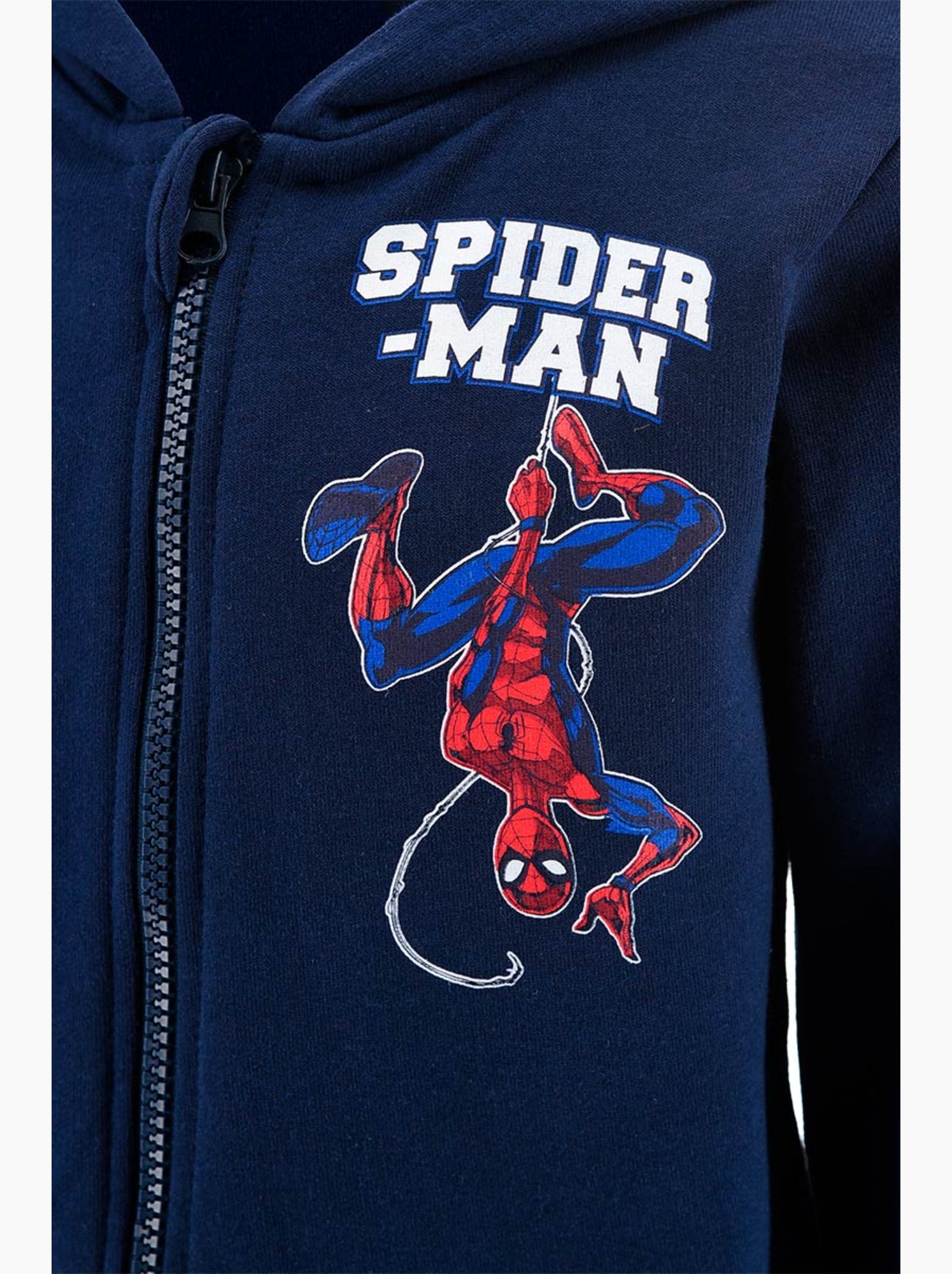 Sweat à capuche zippé spider-man  | licence officielle - Bleu