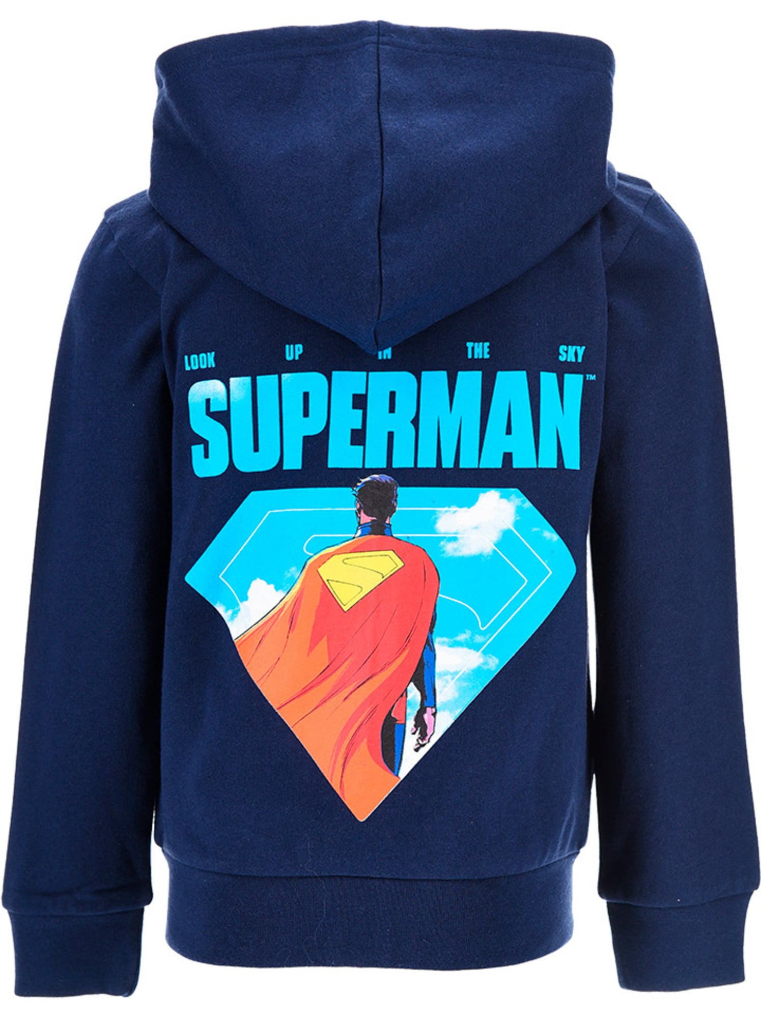Sweat à capuche zippé superman marine| licence officielle - Bleu