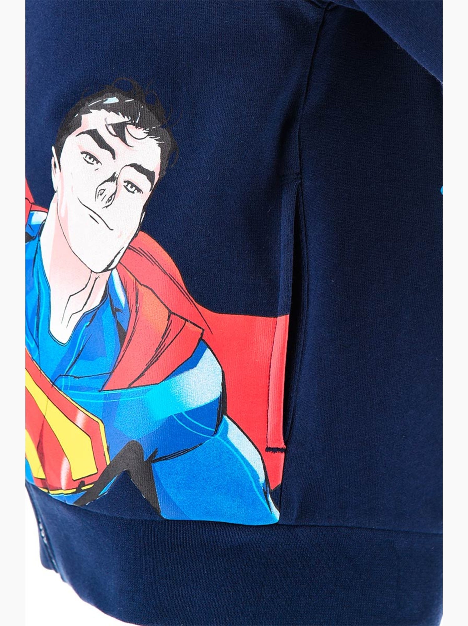 Sweat à capuche zippé superman marine| licence officielle - Bleu