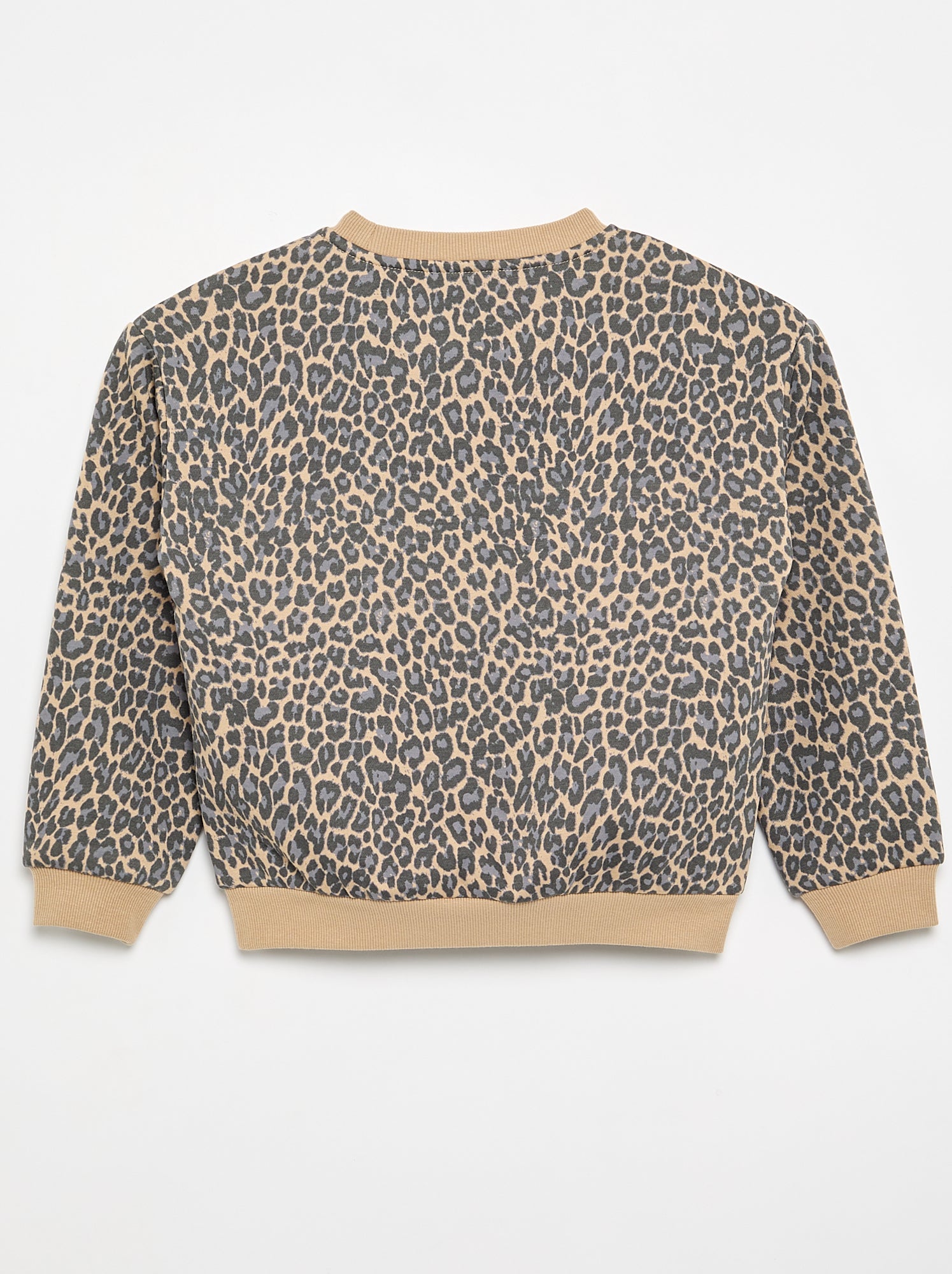 Sweat à manches longues avec imprimé - Beige (DSV97_31)