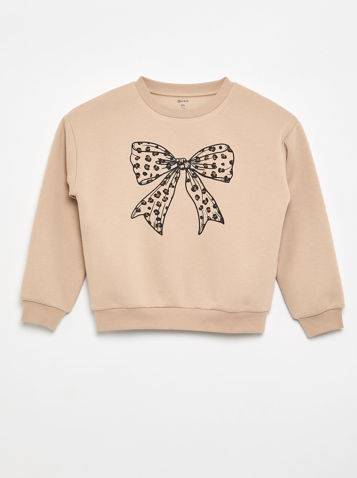 Sweat à manches longues avec imprimé - Beige (DSV97_35)