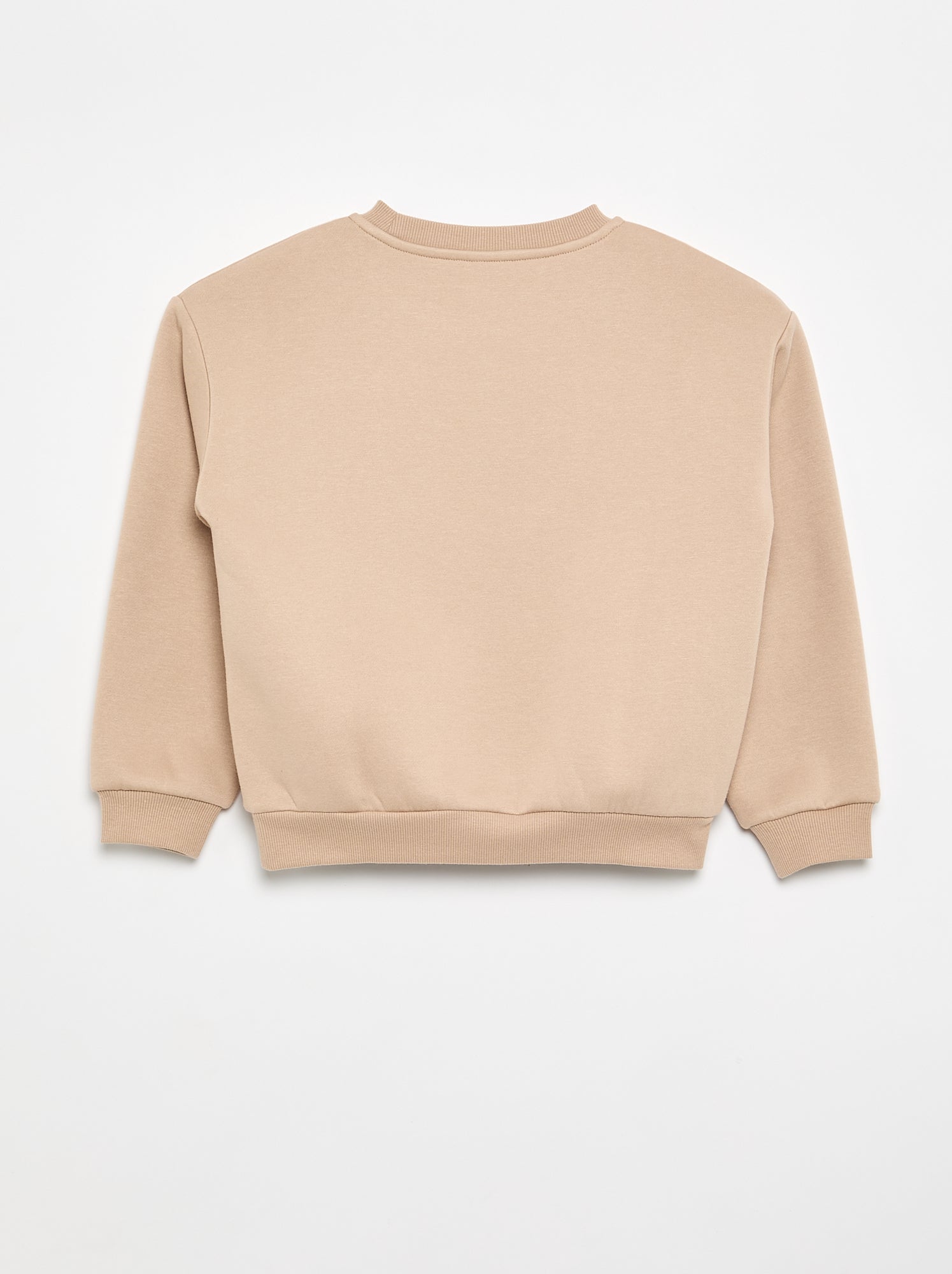 Sweat à manches longues avec imprimé - Beige (DSV97_35)