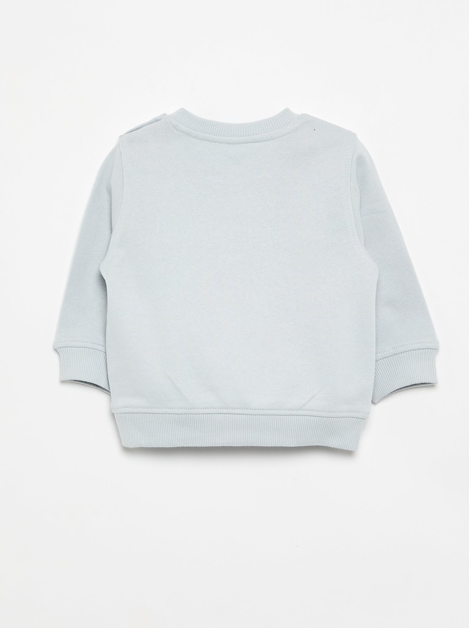 Sweat à manches longues avec imprimé - Bleu